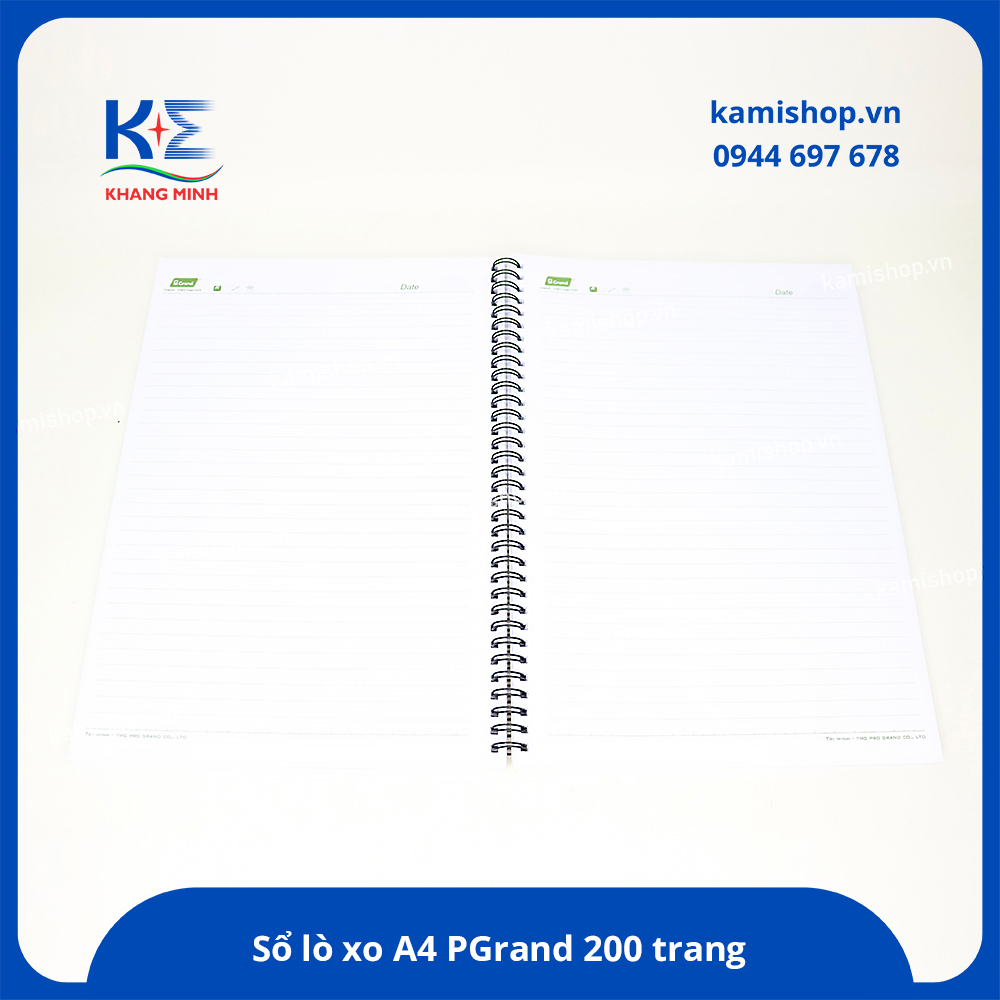 Sổ lò xo A4 bìa giấy PGrand 8541 200 trang