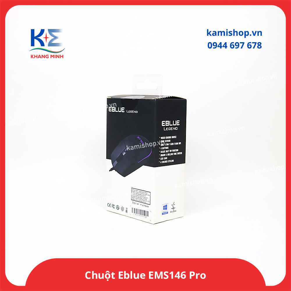Chuột có dây Eblue EMS146 Pro