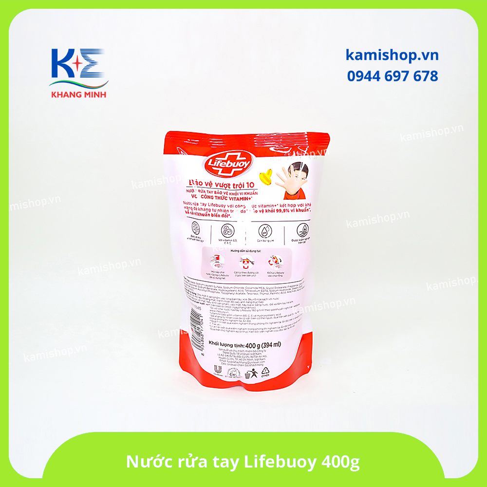 Nước rửa tay Lifebuoy 400g
