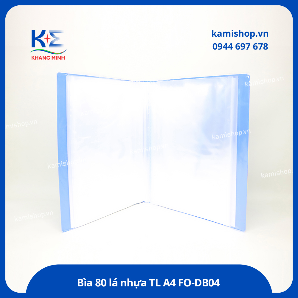 Bìa 80 lá nhựa TL A4 FO-DB04 (20)