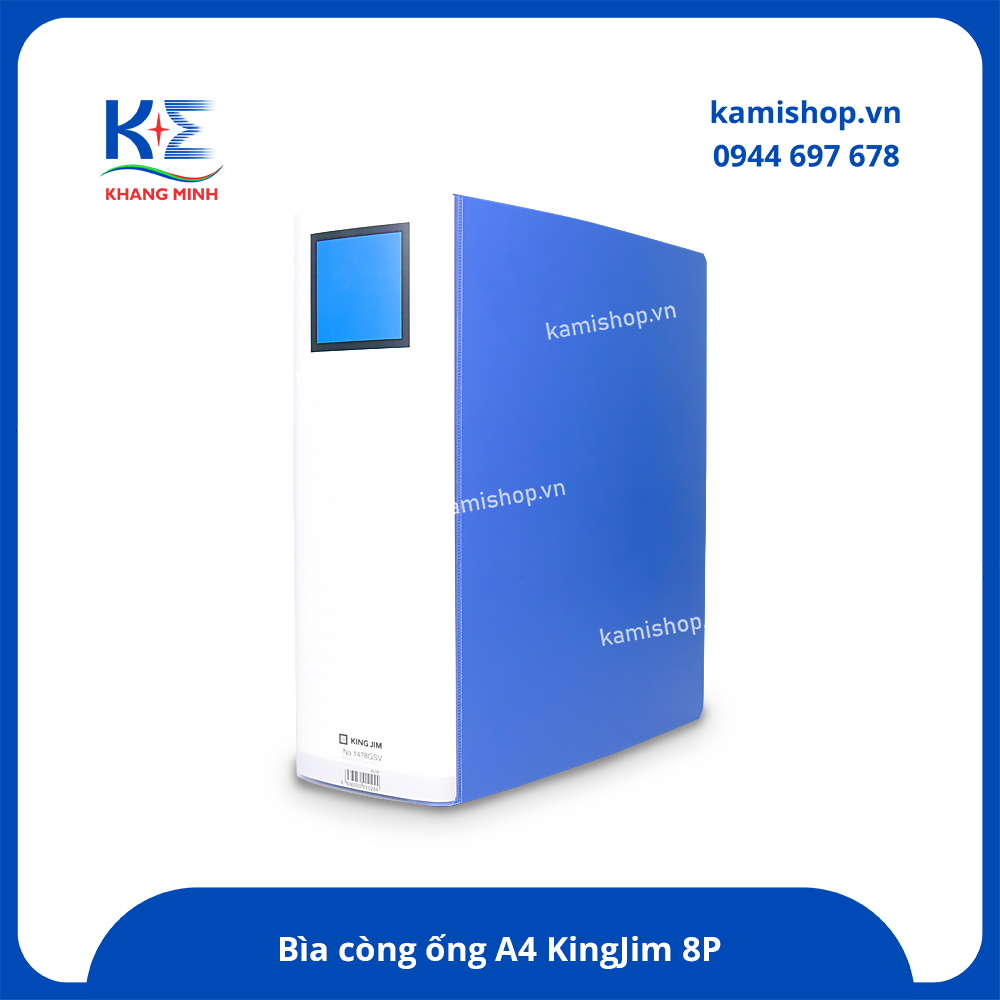 Bìa còng ống KingJim 8P No.1478GSV - XD