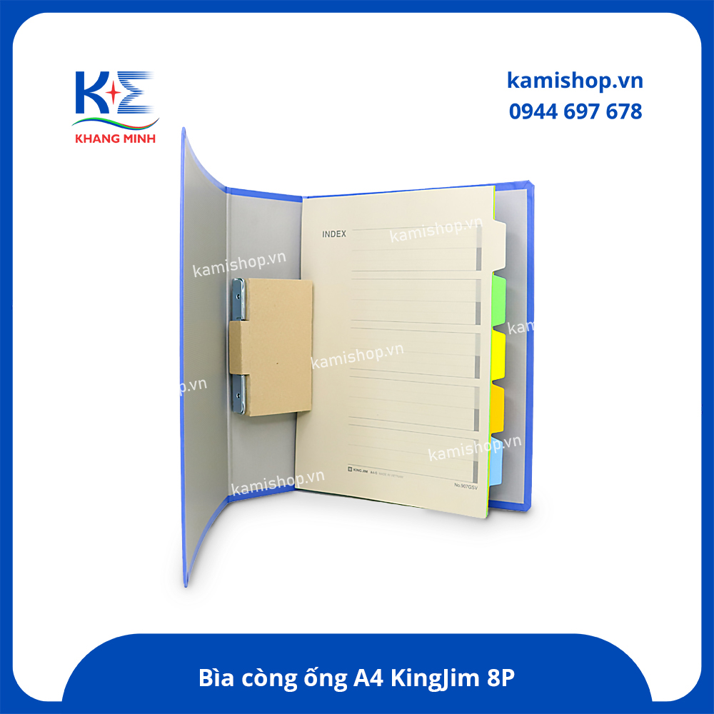Bìa còng ống KingJim 8P No.1478GSV - XD