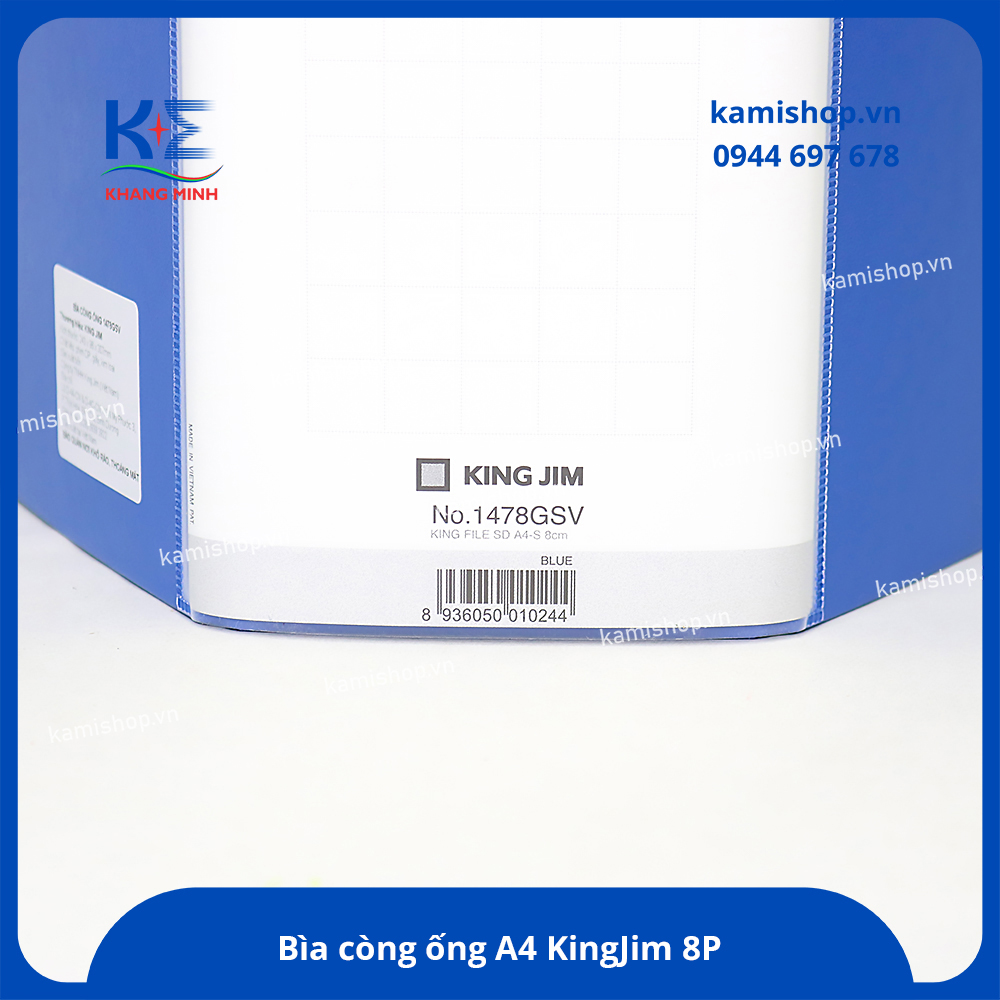 Bìa còng ống KingJim 8P No.1478GSV - XD