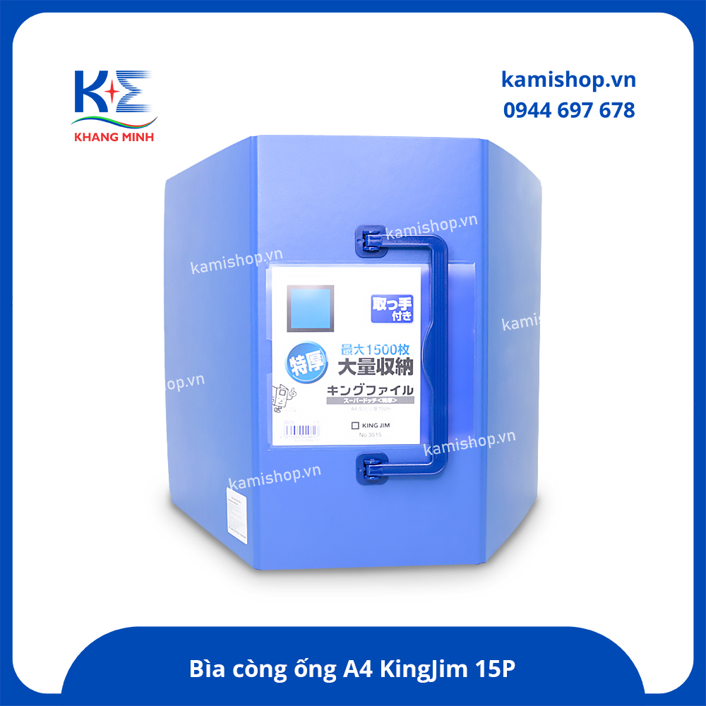 Bìa còng ống KingJim 15P XD - 3515