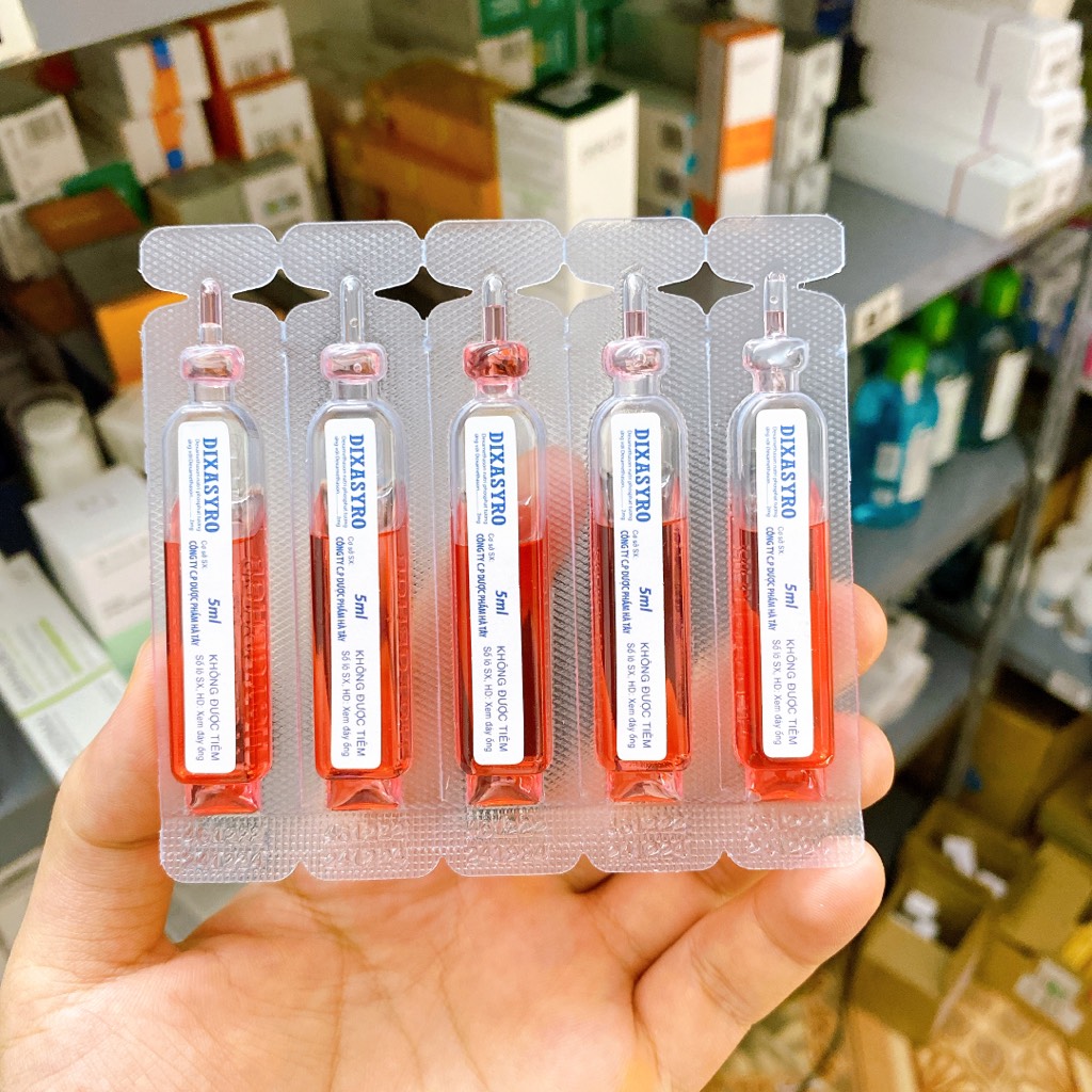 Dung dịch uống DIXASYRO dexamethason 2mg - vỉ 5 ống