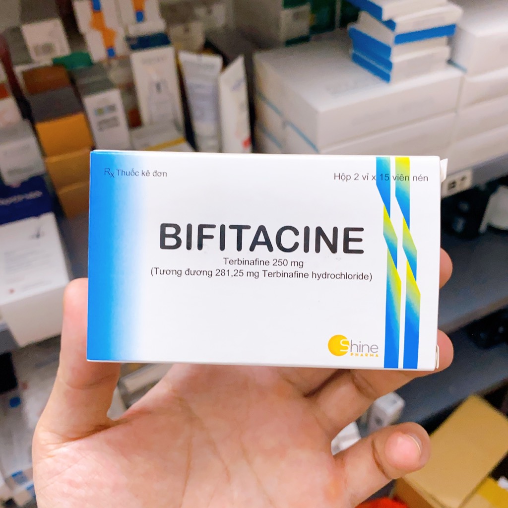 Thuốc điều trị nấm Bifitacine - Hộp 30 viên - terbinafine 250mg
