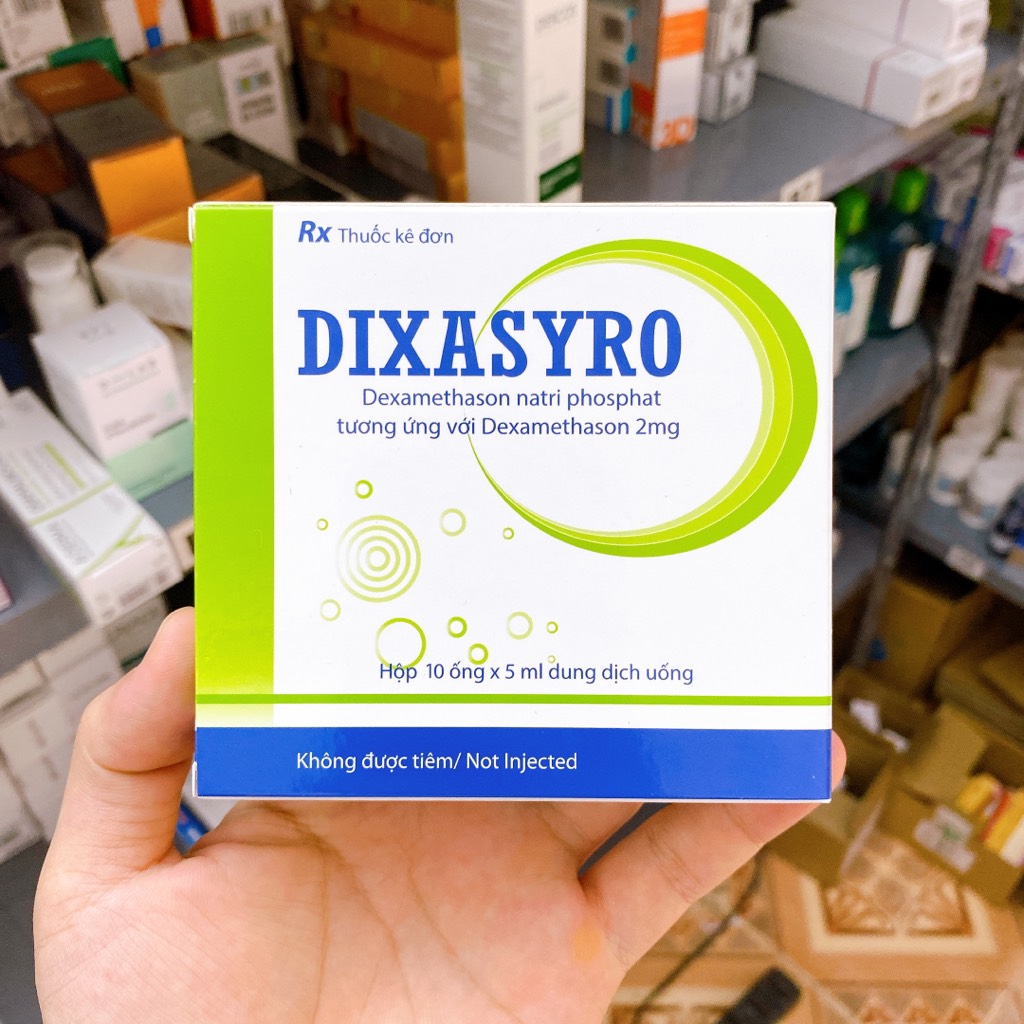 Dung dịch uống DIXASYRO dexamethason 2mg - vỉ 5 ống