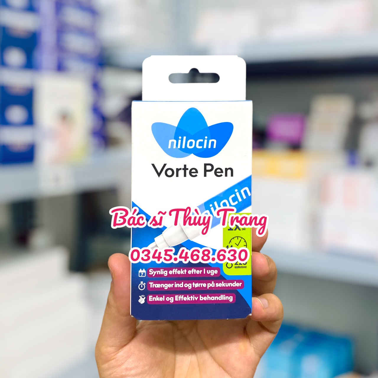 Bút chấm mụn cóc, mụn cơm Nilocin Vorte Pen - 3ml