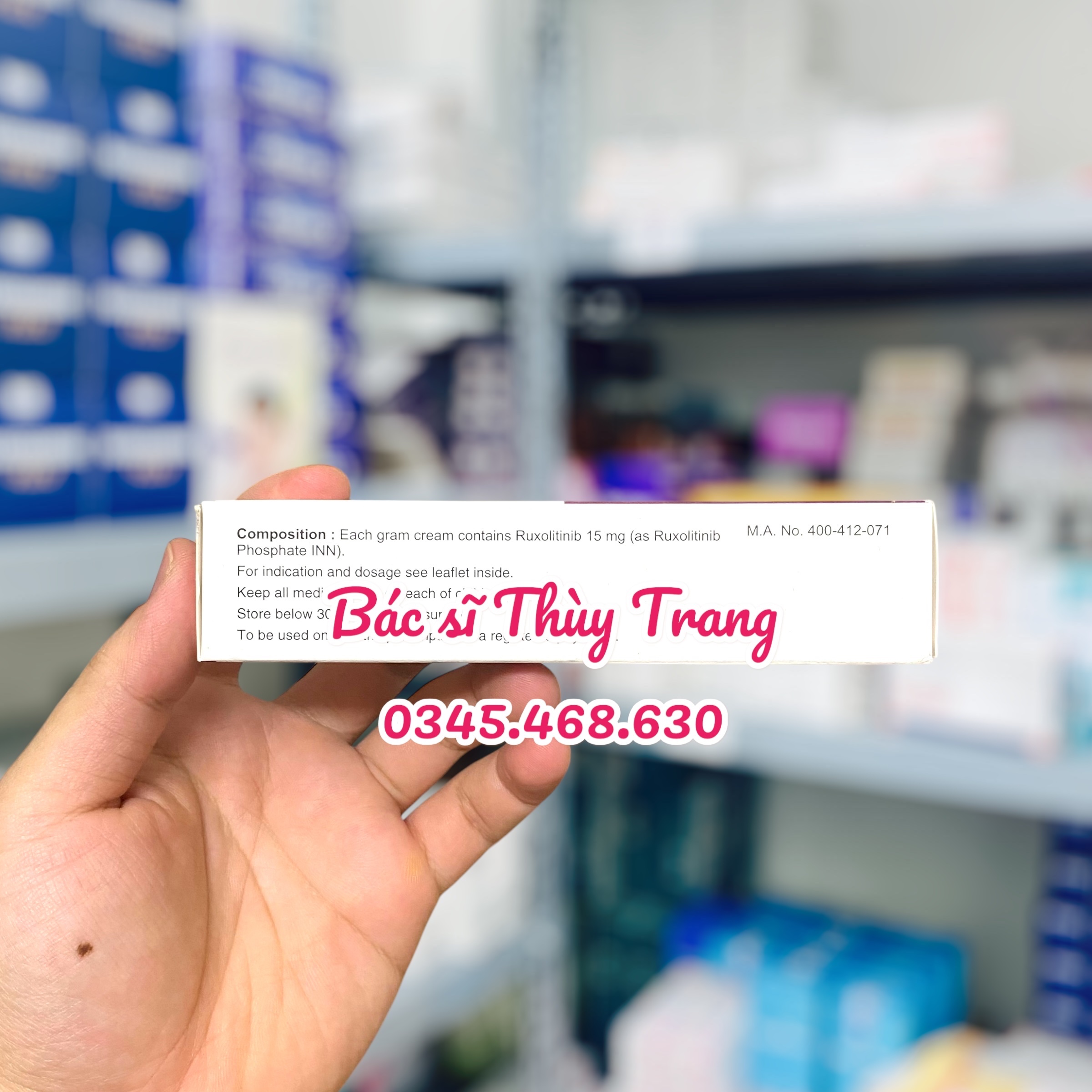 Rutinib Cream 1.5% 30g - Kem Điều Trị Viêm Da Cơ Địa & Bạch Biến Hiệu Quả