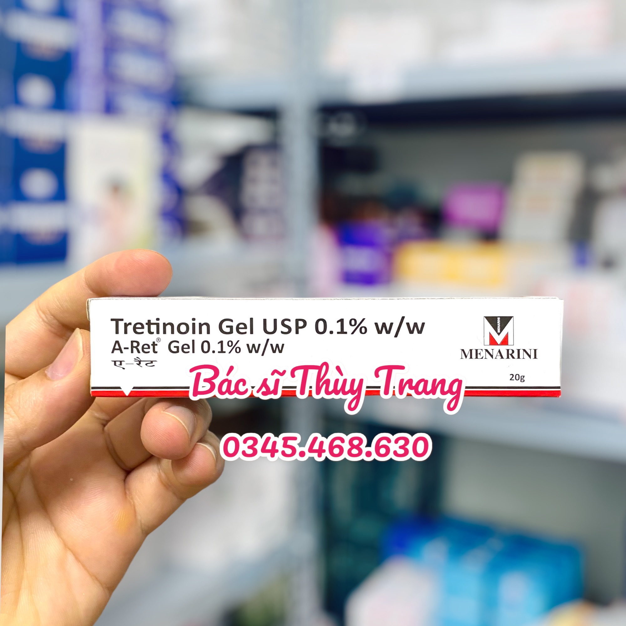 Kem bôi mụn Aret Tretinoin Gel USP