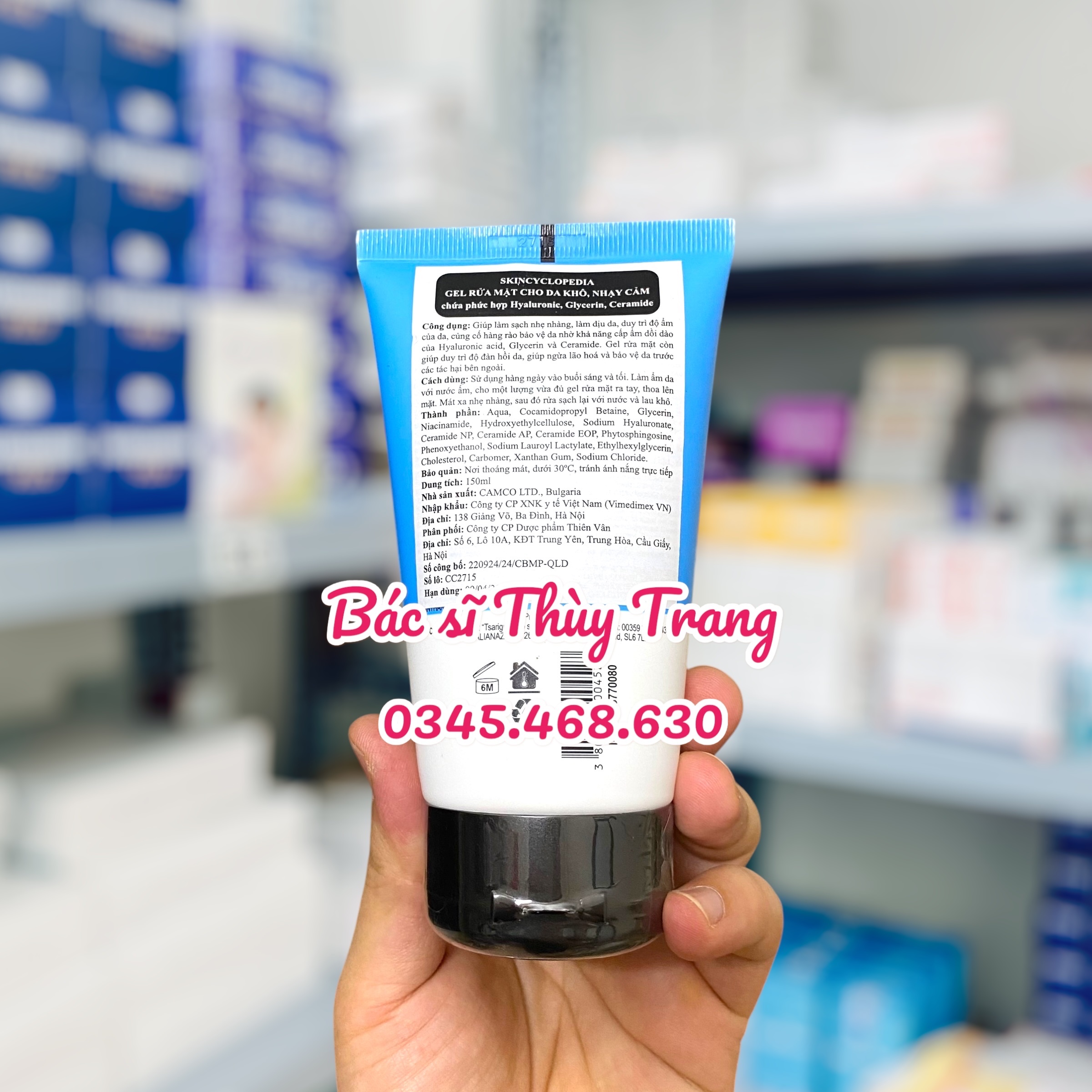 SKINCYCLOPEDIA 5% Hydrating Complex 150ml - Sữa Rửa Mặt Cho Da Khô, Da Nhạy Cảm