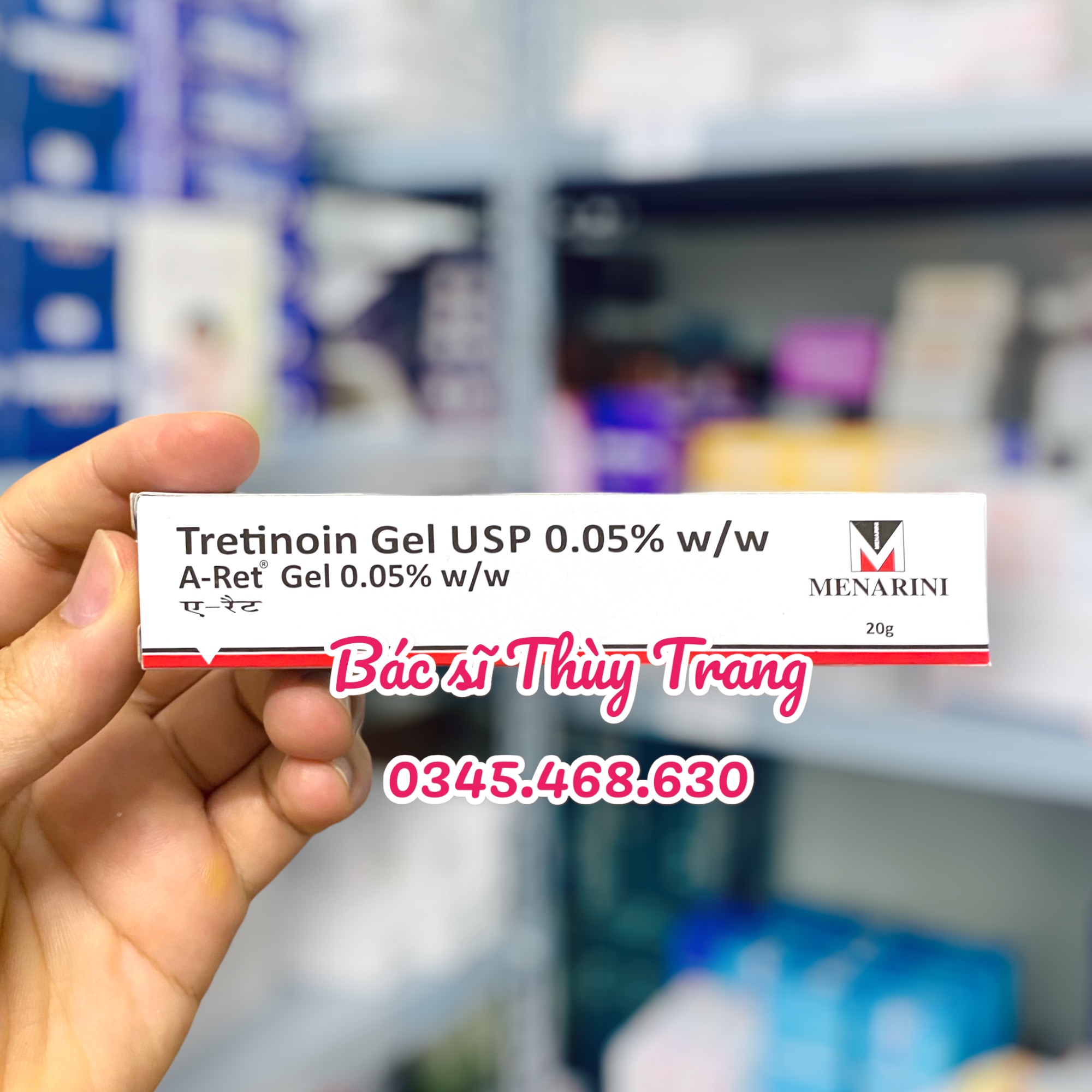 Kem bôi mụn Aret Tretinoin Gel USP