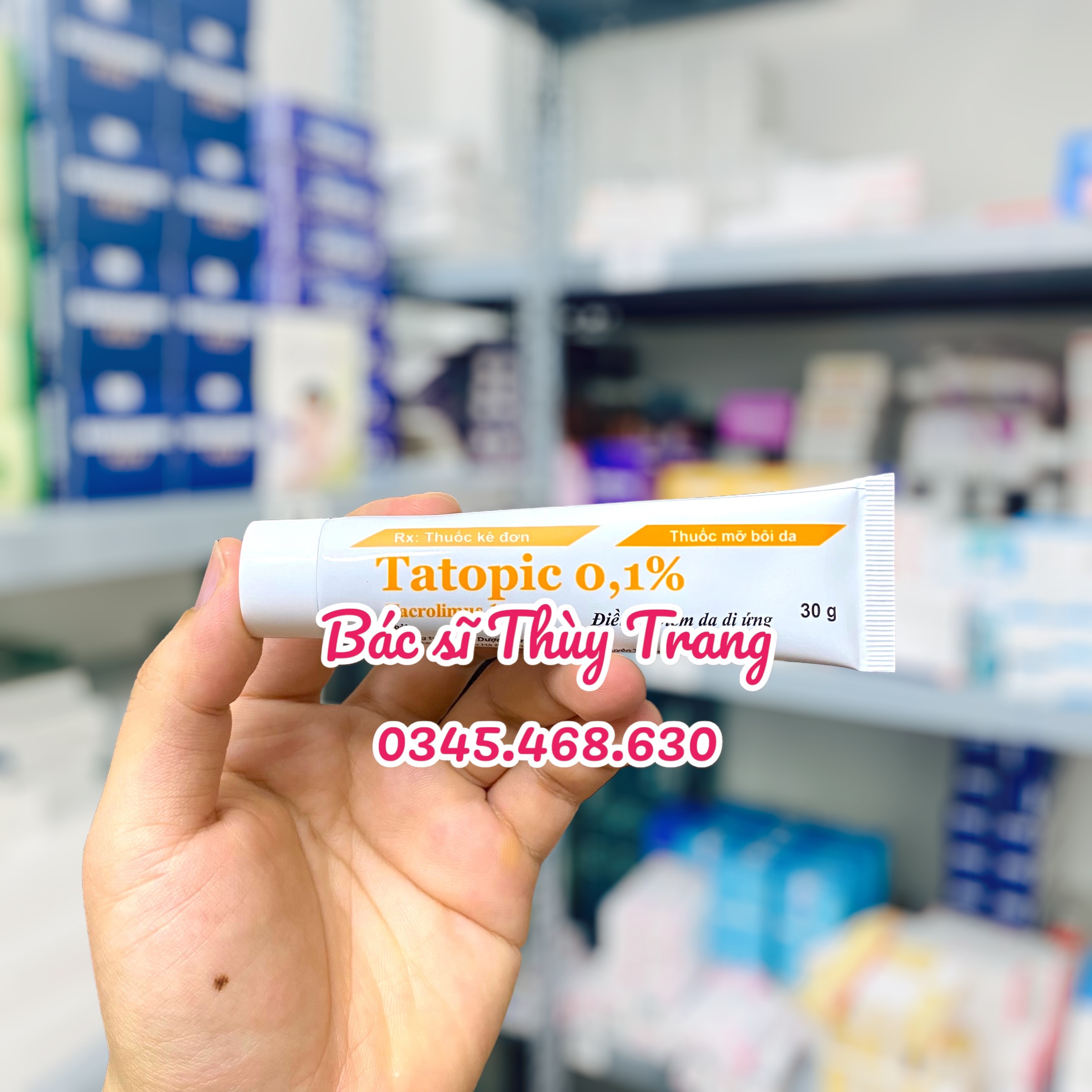 Thuốc mỡ điều trị viêm da dị ứng TATOPIC 0.1% - hộp 1 tuýp 10g