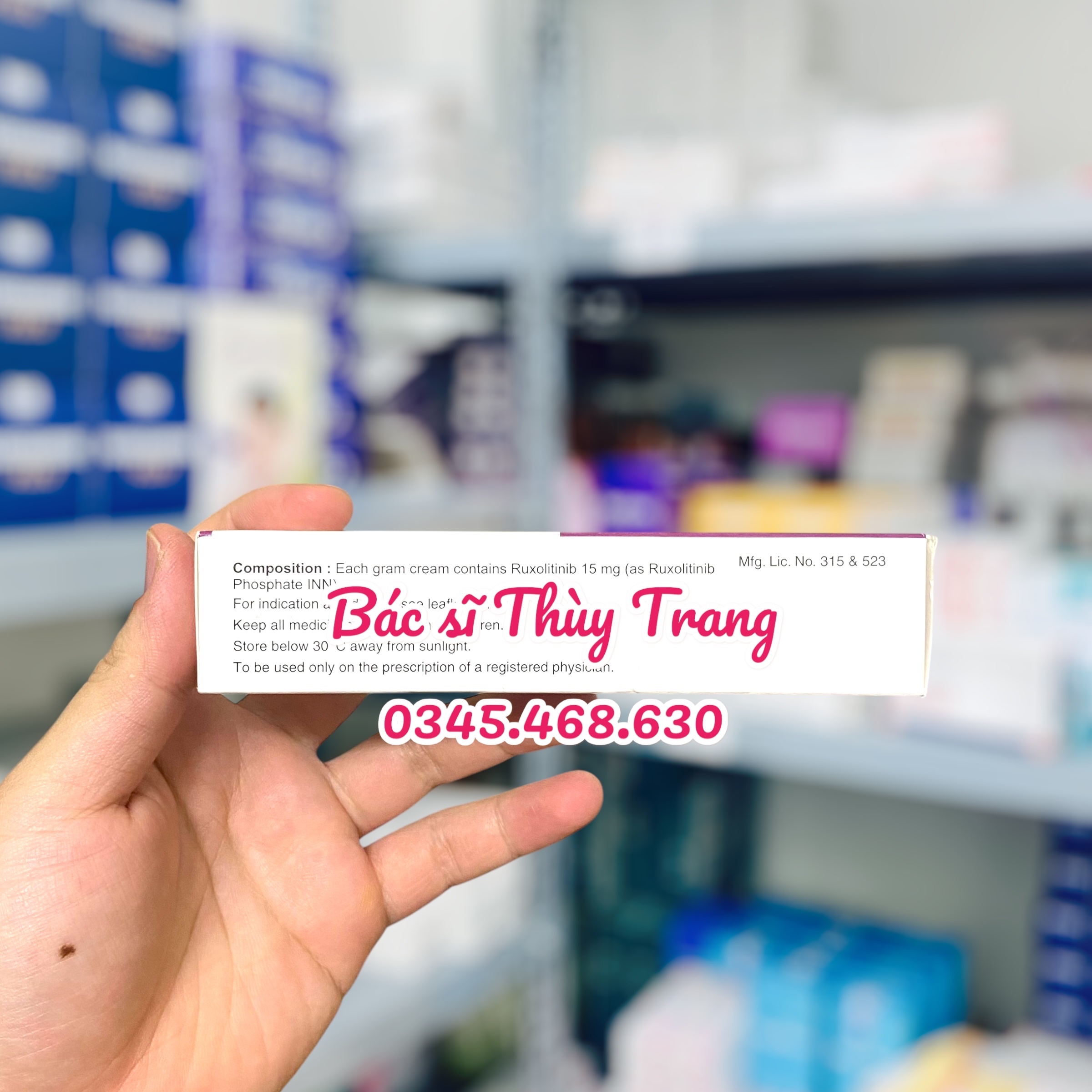 Rutinib Cream 1.5% 30g - Kem Điều Trị Viêm Da Cơ Địa & Bạch Biến Hiệu Quả