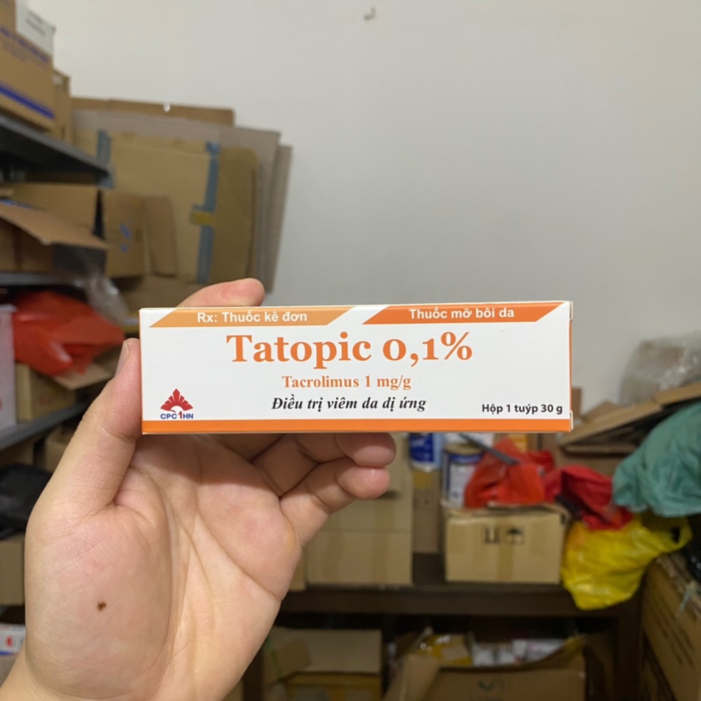 Thuốc mỡ điều trị viêm da dị ứng TATOPIC 0.1% - hộp 1 tuýp 10g