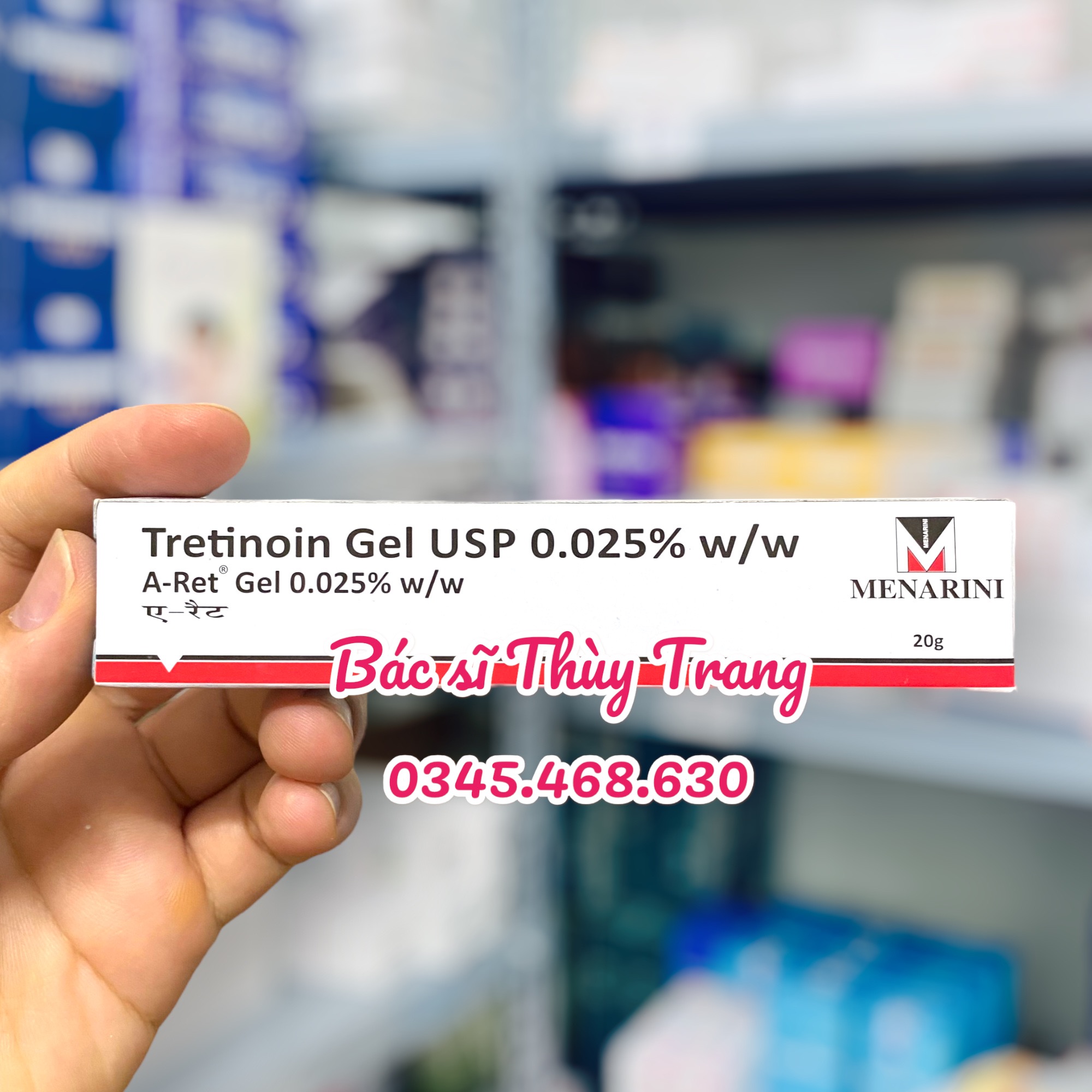 Kem bôi mụn Aret Tretinoin Gel USP