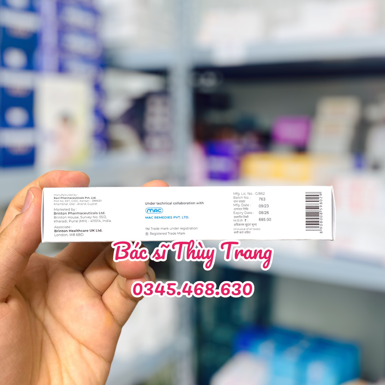 BENOQUIN Monobenzone Cream USP 20% w/w - 30g
