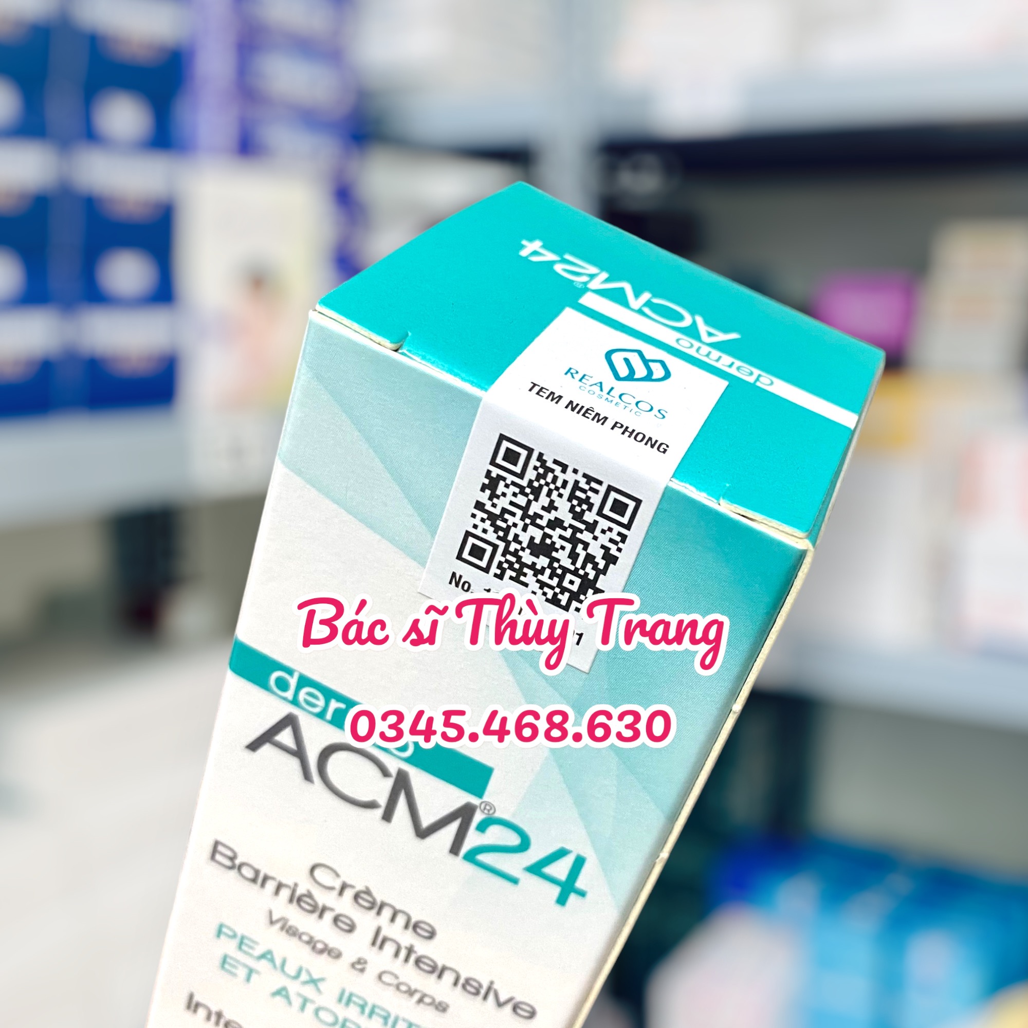 Kem dưỡng ẩm dành cho da khô, viêm da, mẩn đỏ DERMO ACM24 Intensive Barrier Cream - 75ml
