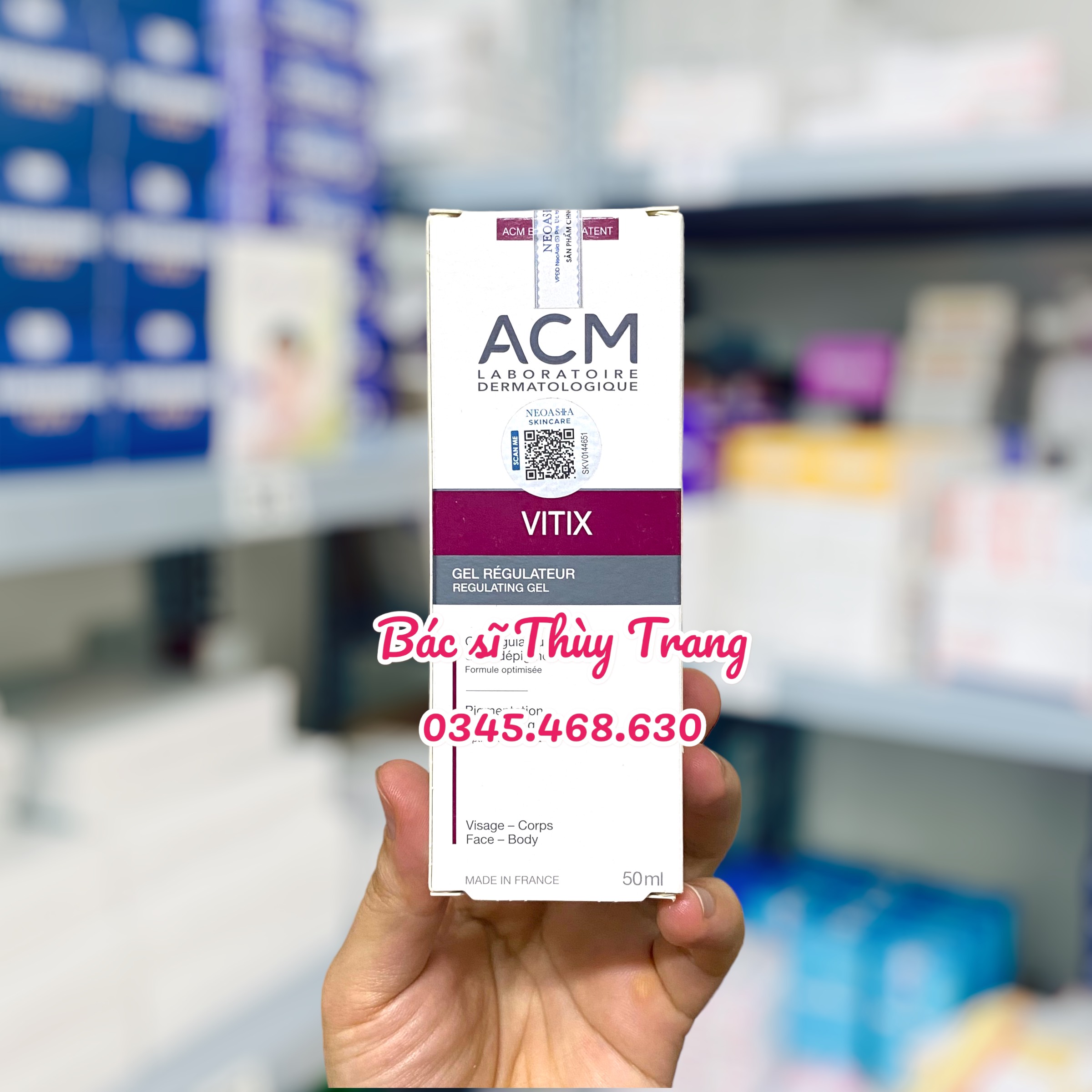 Gel Ngăn Ngừa Bạch Biến ACM Vitix Regulating Gel – Hỗ Trợ Da Mất Sắc Tố