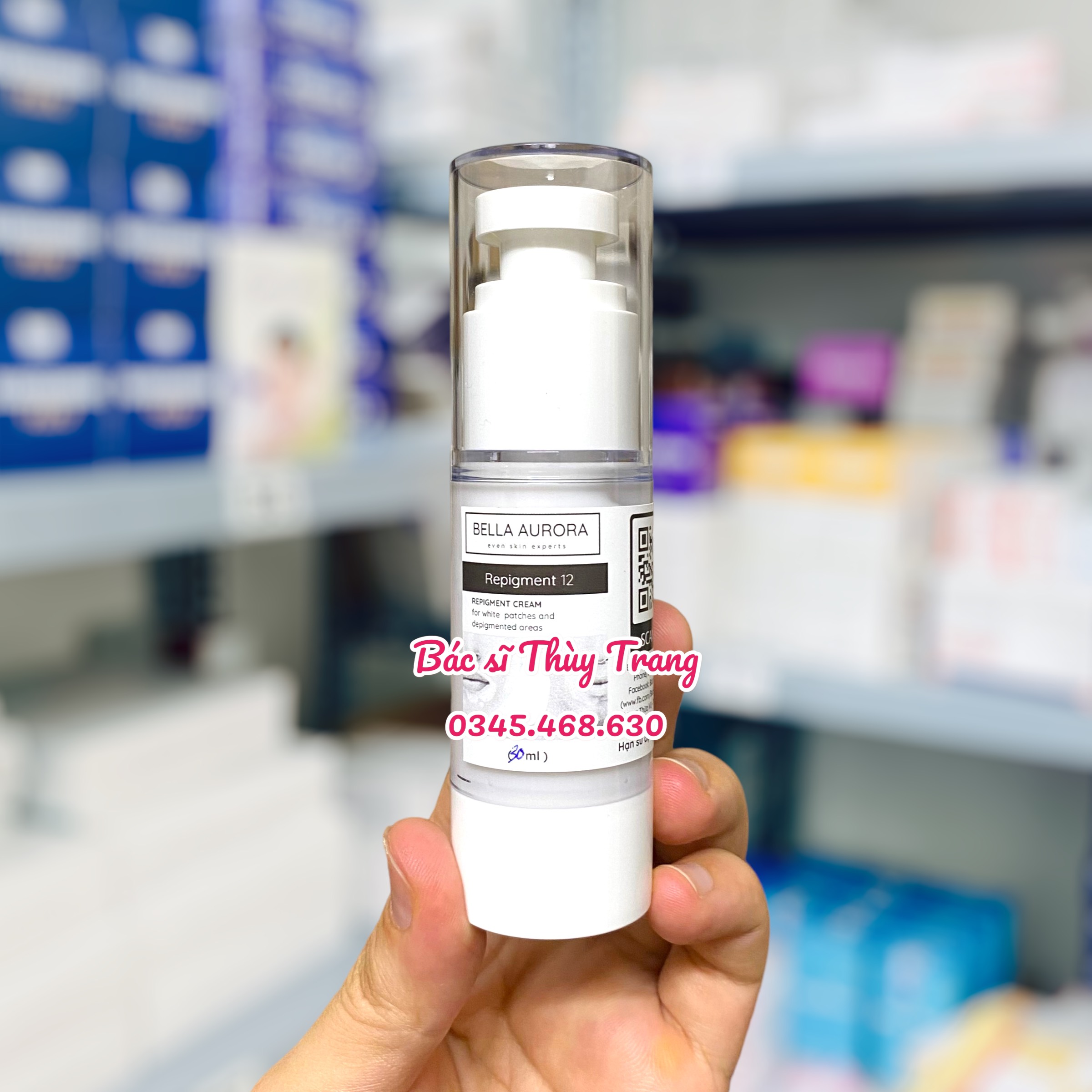 Bella Aurora Repigment12 Cream - Kem điều trị mất sắc tố da hiệu quả
