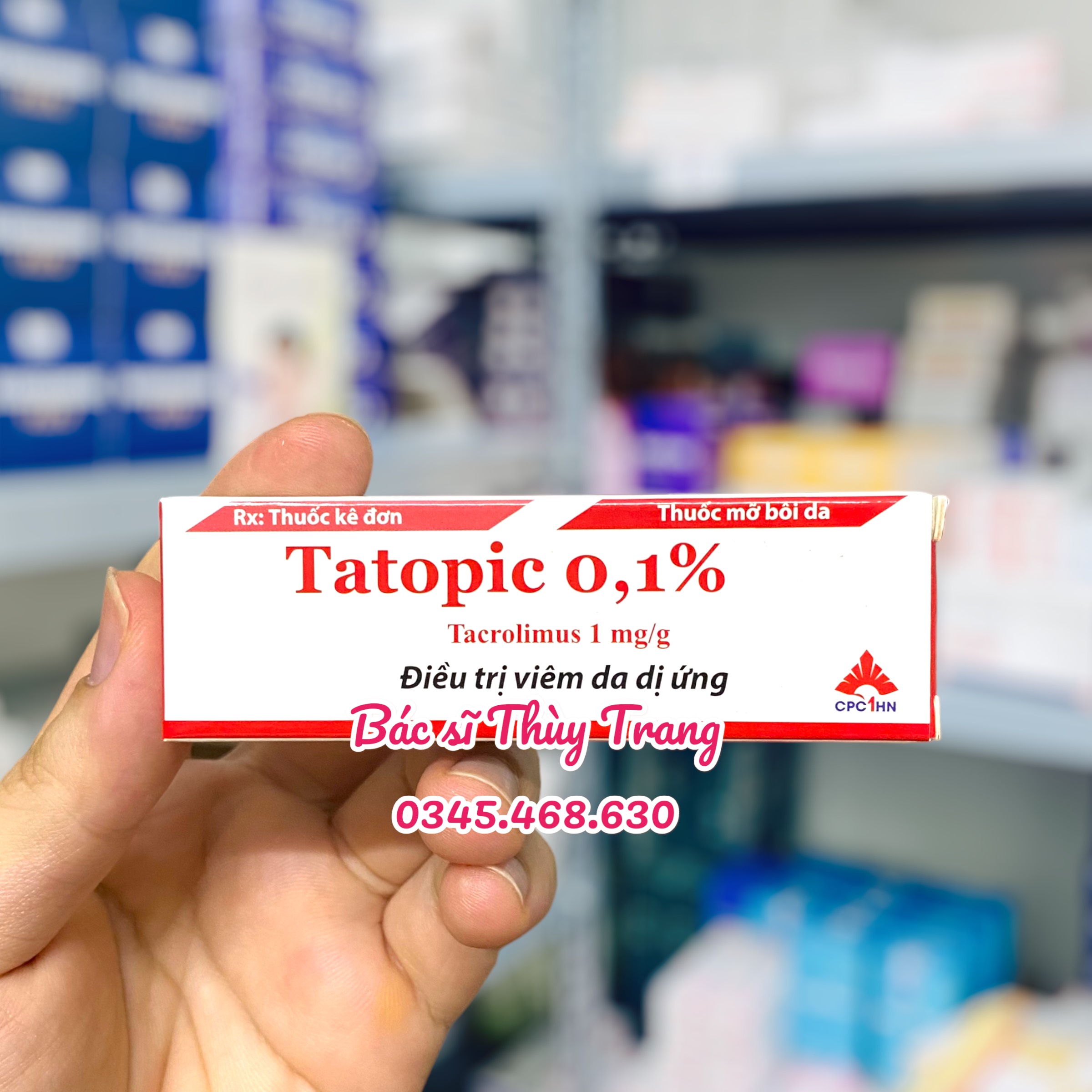 Thuốc mỡ điều trị viêm da dị ứng TATOPIC 0.1% - hộp 1 tuýp 10g