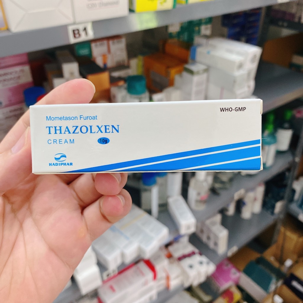 Kem bôi ngoài da Thazolxen - 10g - mometasone 0.1%
