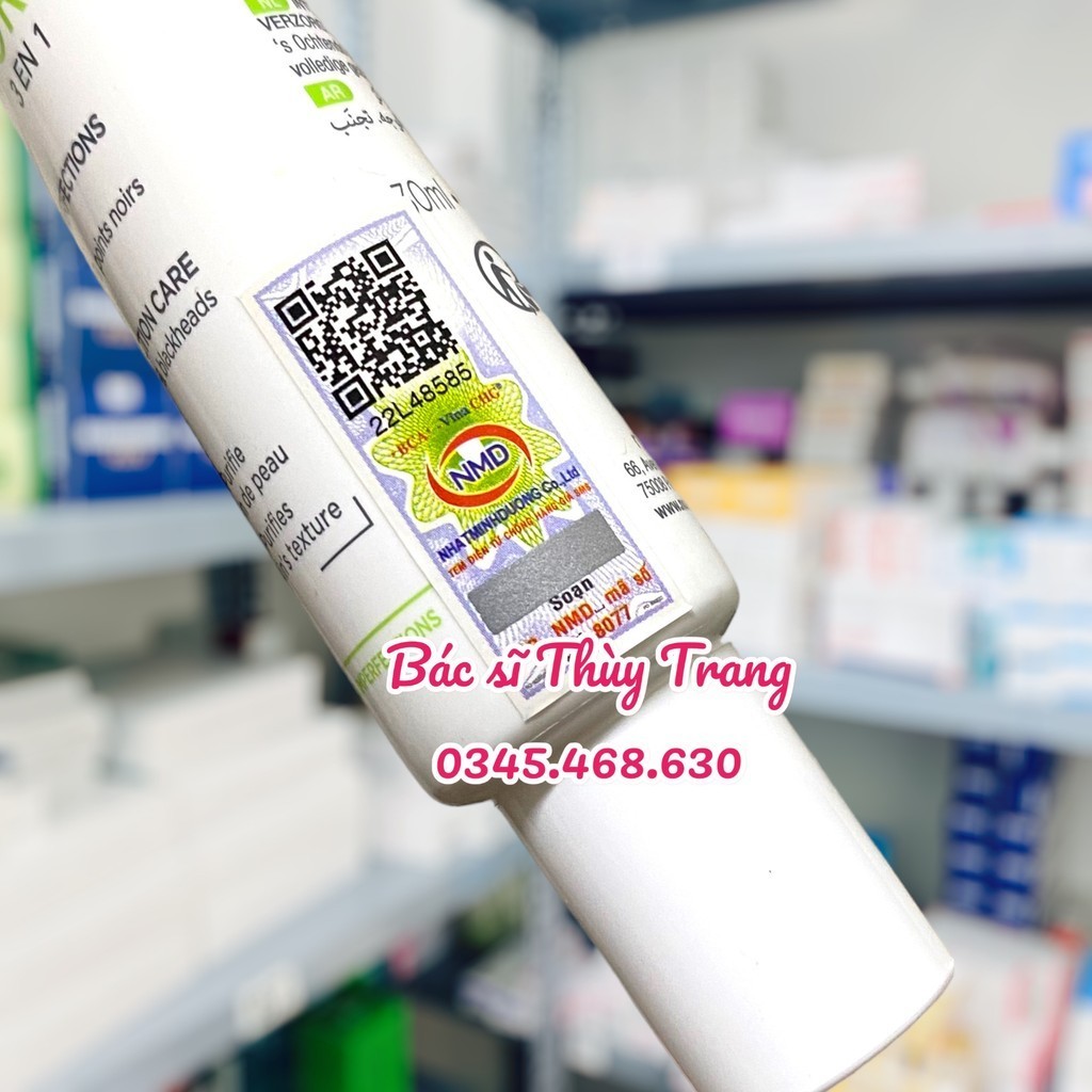 Kem giảm nhờn mụn, giúp làm mờ thâm mụn 3 trong 1 NOREVA Actipur 3 EN 1 Intensive Anti-Imperfecion Care Cream - 30ml