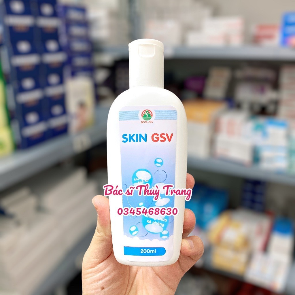 Sữa rửa mặt không chứa xà phòng cho da khô, da nhạy cảm Skin GSV - 200ml