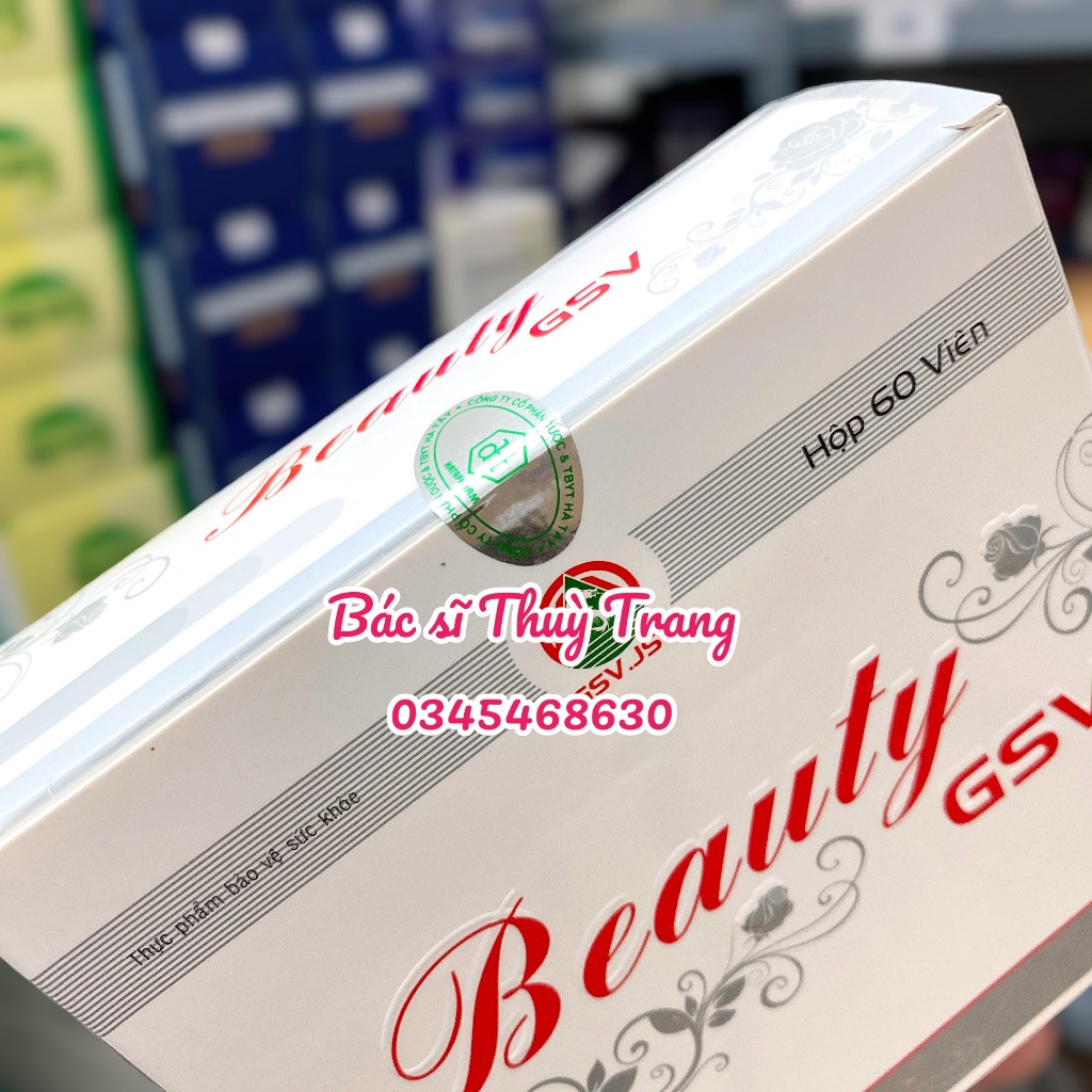Viên uống bổ sung dưỡng chất có lợi cho da, tóc và móng Beauty GSV - hộp 60 viên