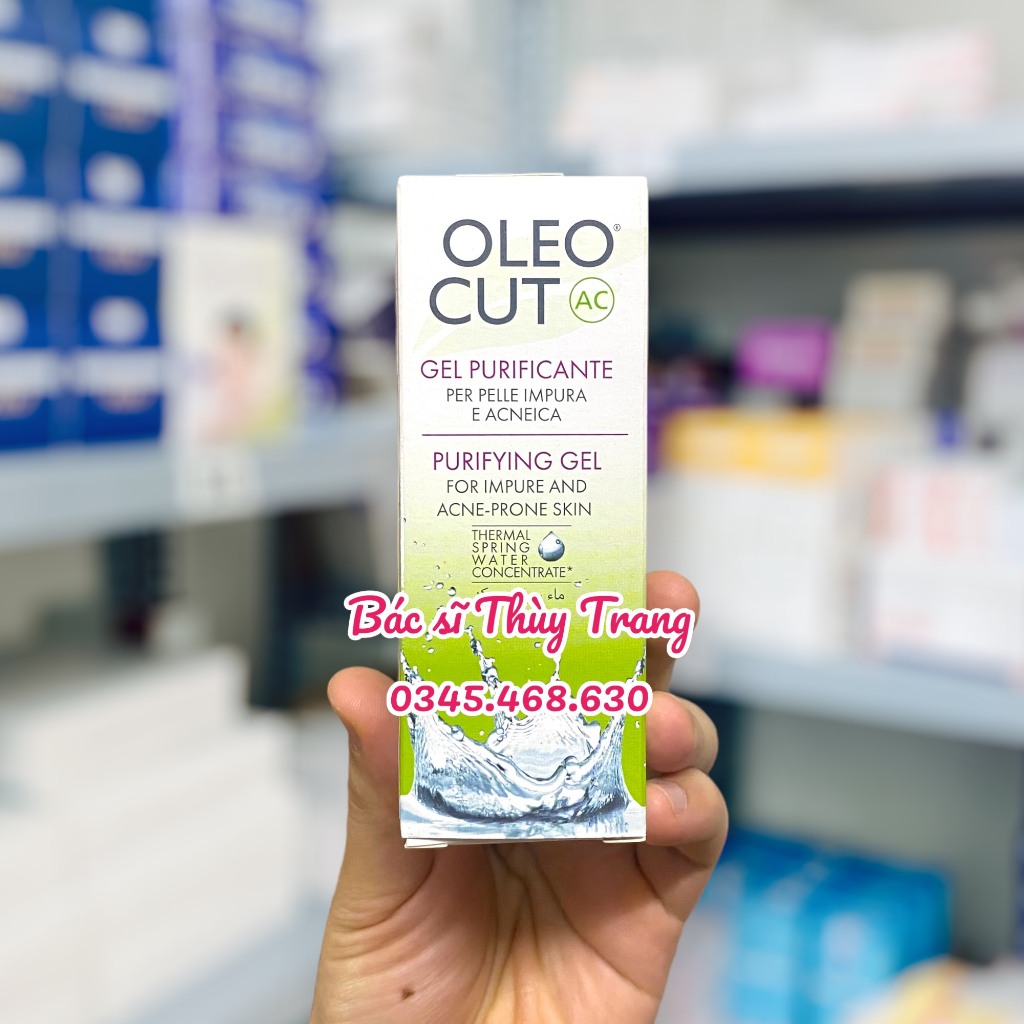 Gel dưỡng da dầu, giúp giảm bóng nhờn giúp ngăn ngừa mụn OLEOCUT AC Purifying Gel -  50ml