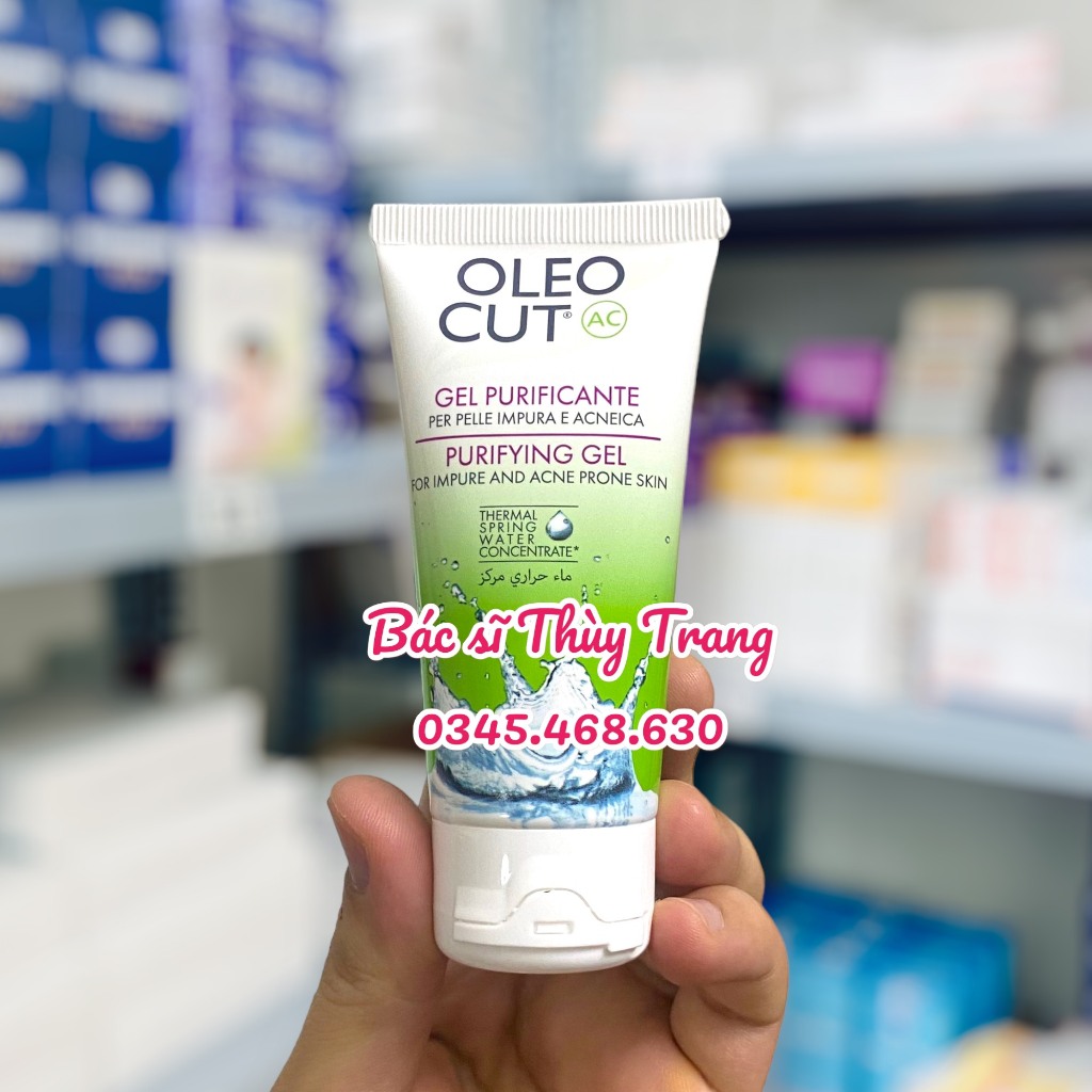 Gel dưỡng da dầu, giúp giảm bóng nhờn giúp ngăn ngừa mụn OLEOCUT AC Purifying Gel -  50ml