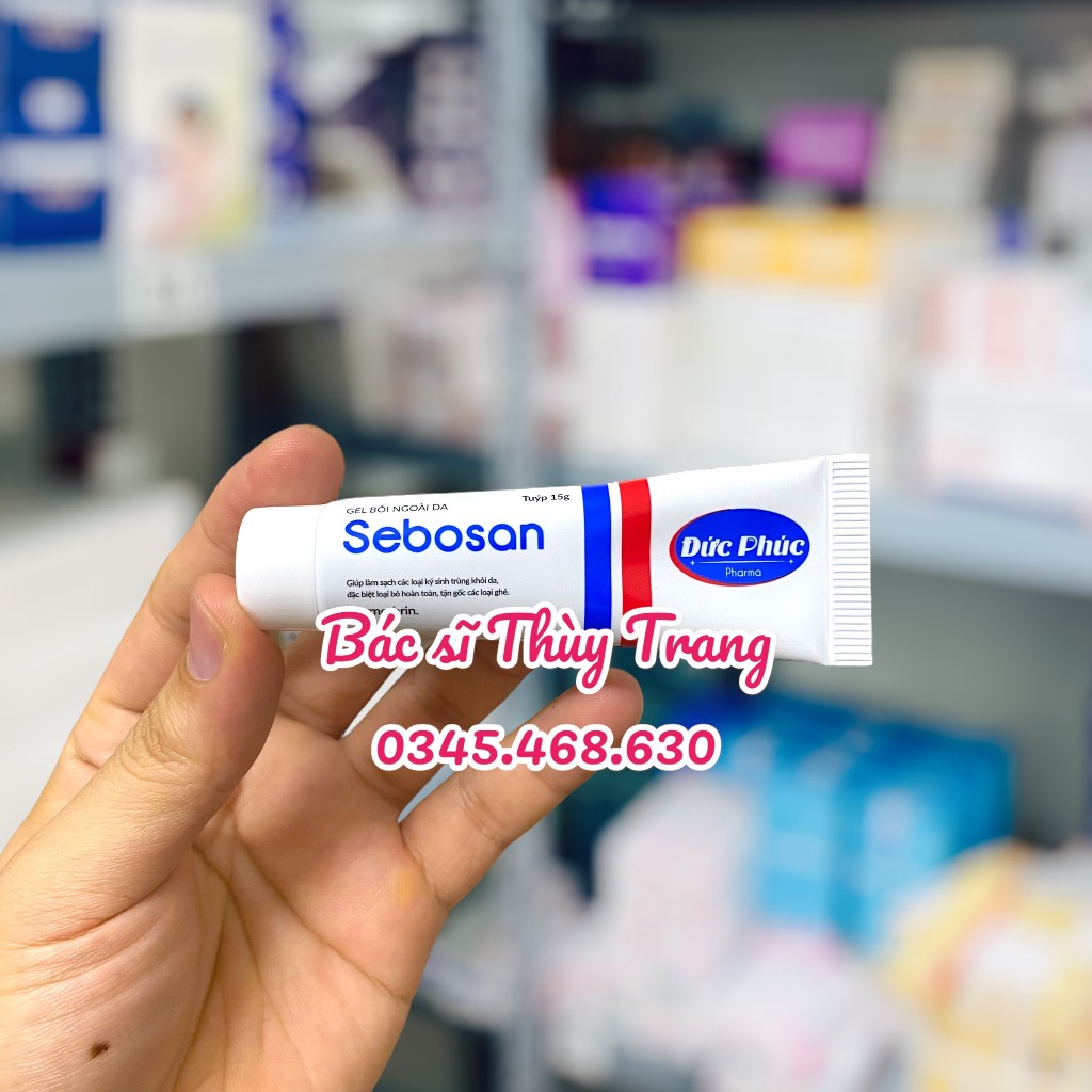 Gel bôi ghẻ và loại bỏ ký sinh trùng Sebosan Permethrin 5% - 15g