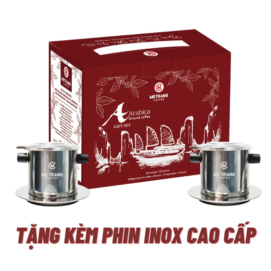 Cà phê Arabica (A) cafe rang mộc nguyên chất - Mê Trang, túi 500g hạt rang Cà phê