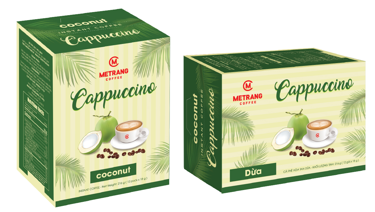 Cà phê Cappuccino Dừa (Coconut Cappuccino Instant Coffee)