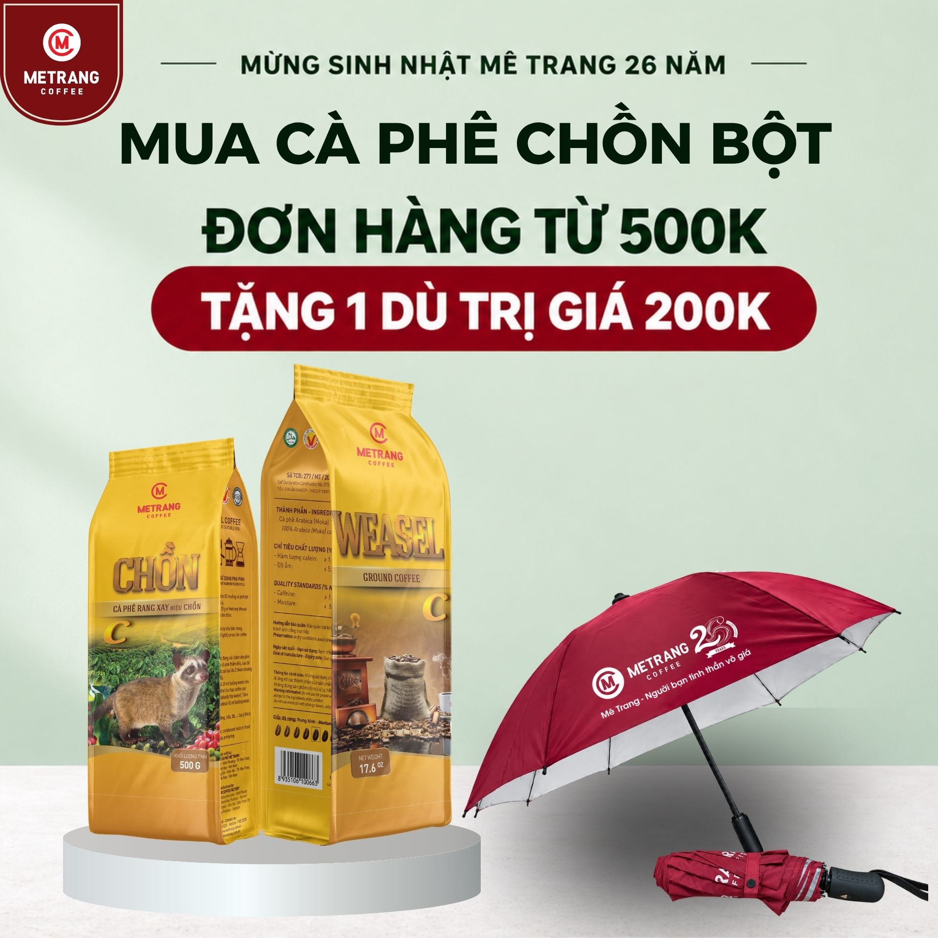Cà phê Chồn rang xay (Weasel Ground coffee)