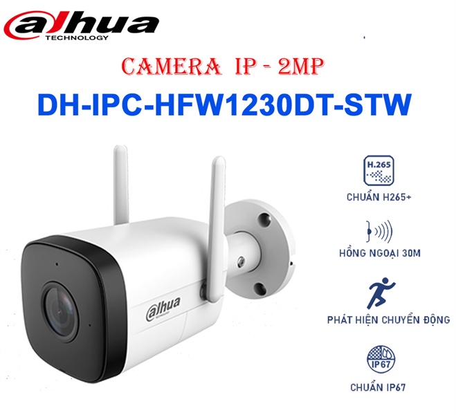 CAMERA IP DAHUA 2.0MP IPC-HFW1230DT-STW