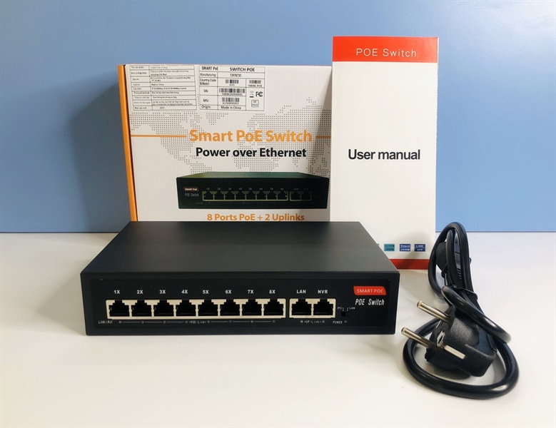 Smart PoE Switch, model :SW 8K-POE (8 port)