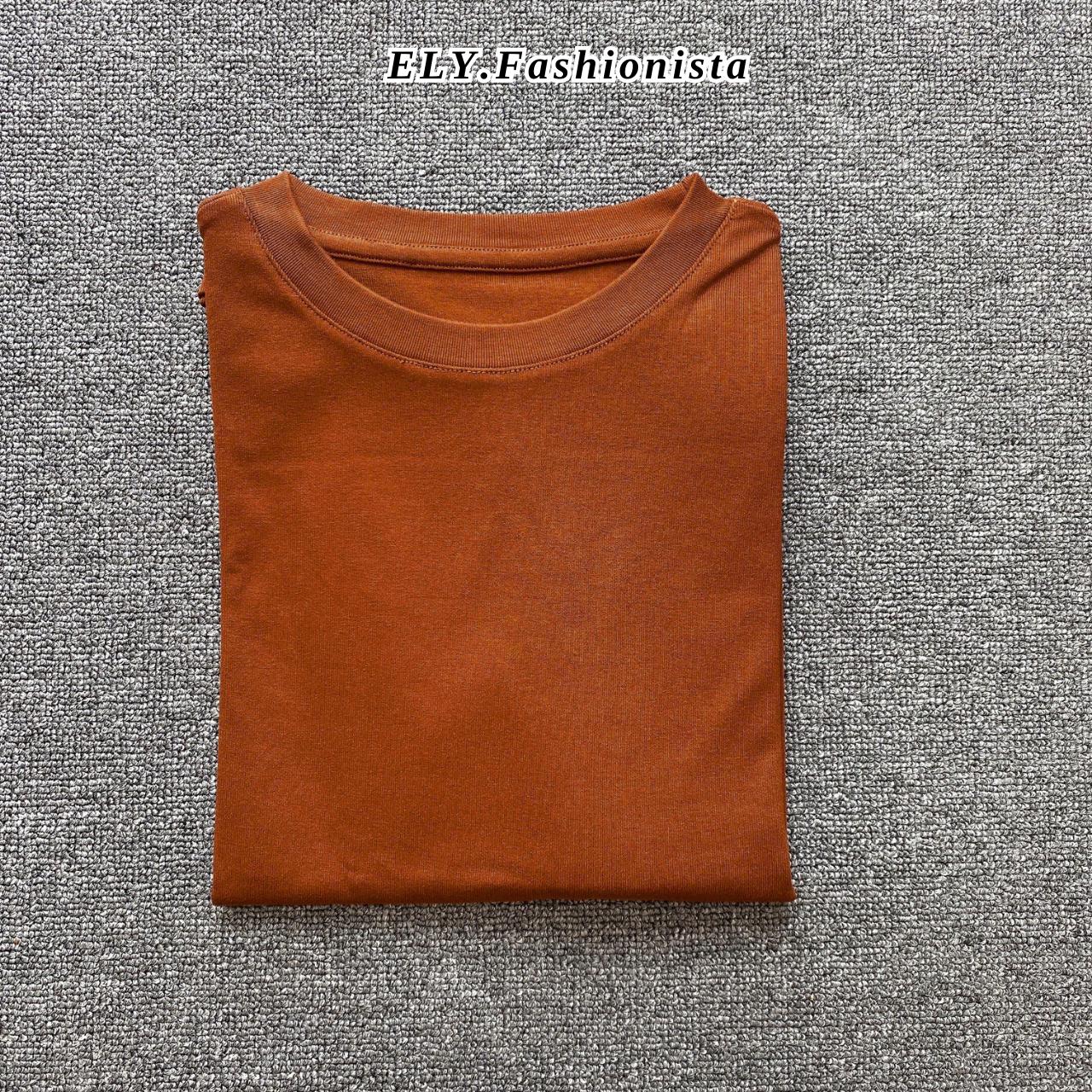 Áo croptop nữ tay dài cổ tròn vải thun coton co giãn 4 chiều kiểu basic dáng ôm body màu đen đẹp ELY278