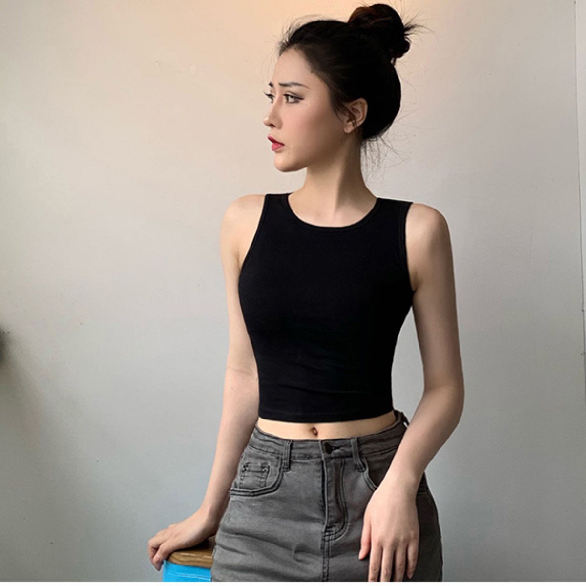 Áo tank top nữ chất borib CAO CẤP co giãn tốt áo ba lỗ thể thao bigsize ELY206A