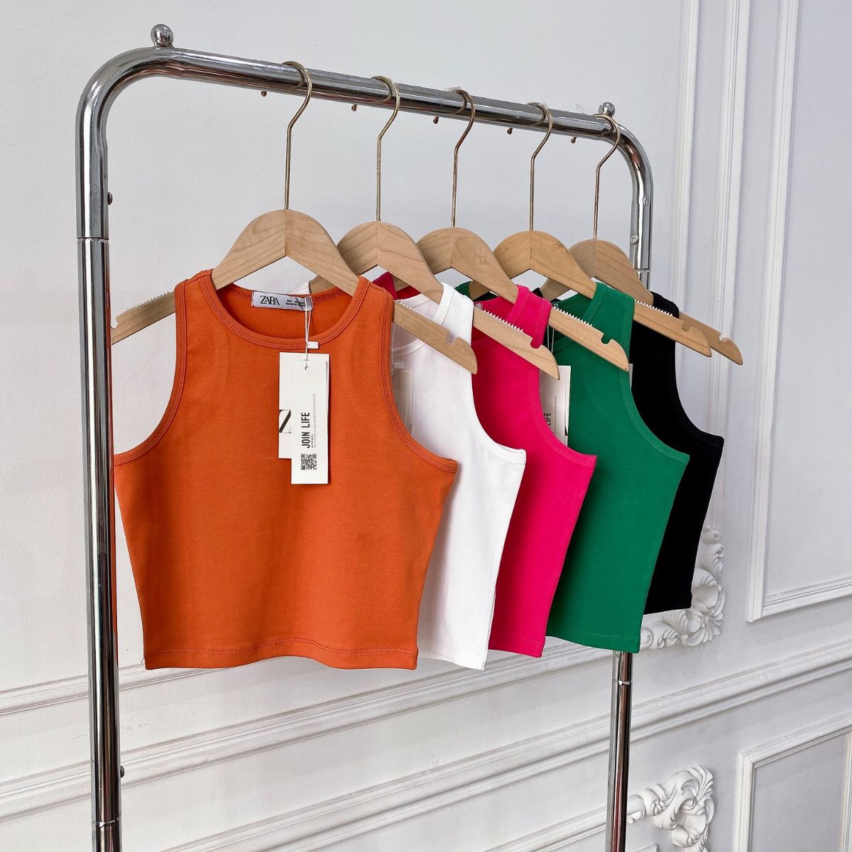 Áo croptop 3 lỗ nữ thun tăm CAO CẤP co giãn tốt ôm sát body tôn dáng ELY269
