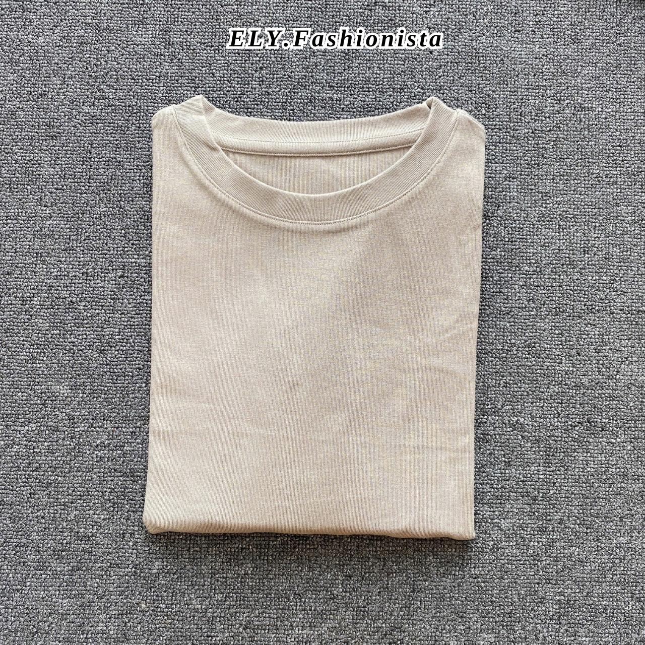 Áo croptop nữ tay dài cổ tròn vải thun coton co giãn 4 chiều kiểu basic dáng ôm body màu đen đẹp ELY278