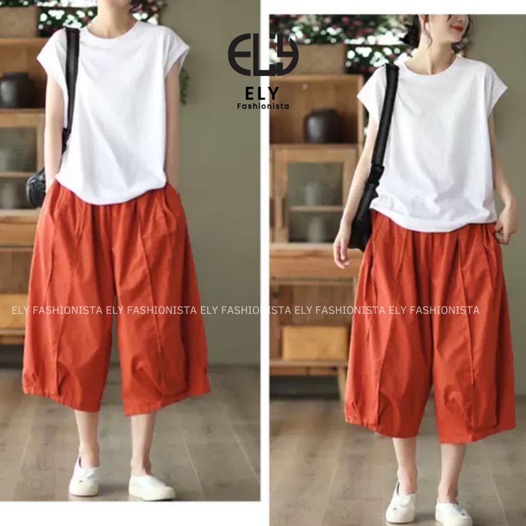 Áo thun nữ cộc tay cánh rơi kiểu phông  form rộng vải cotton đẹp màu trắng đen xanh nâu phong cách năng động ELY240.