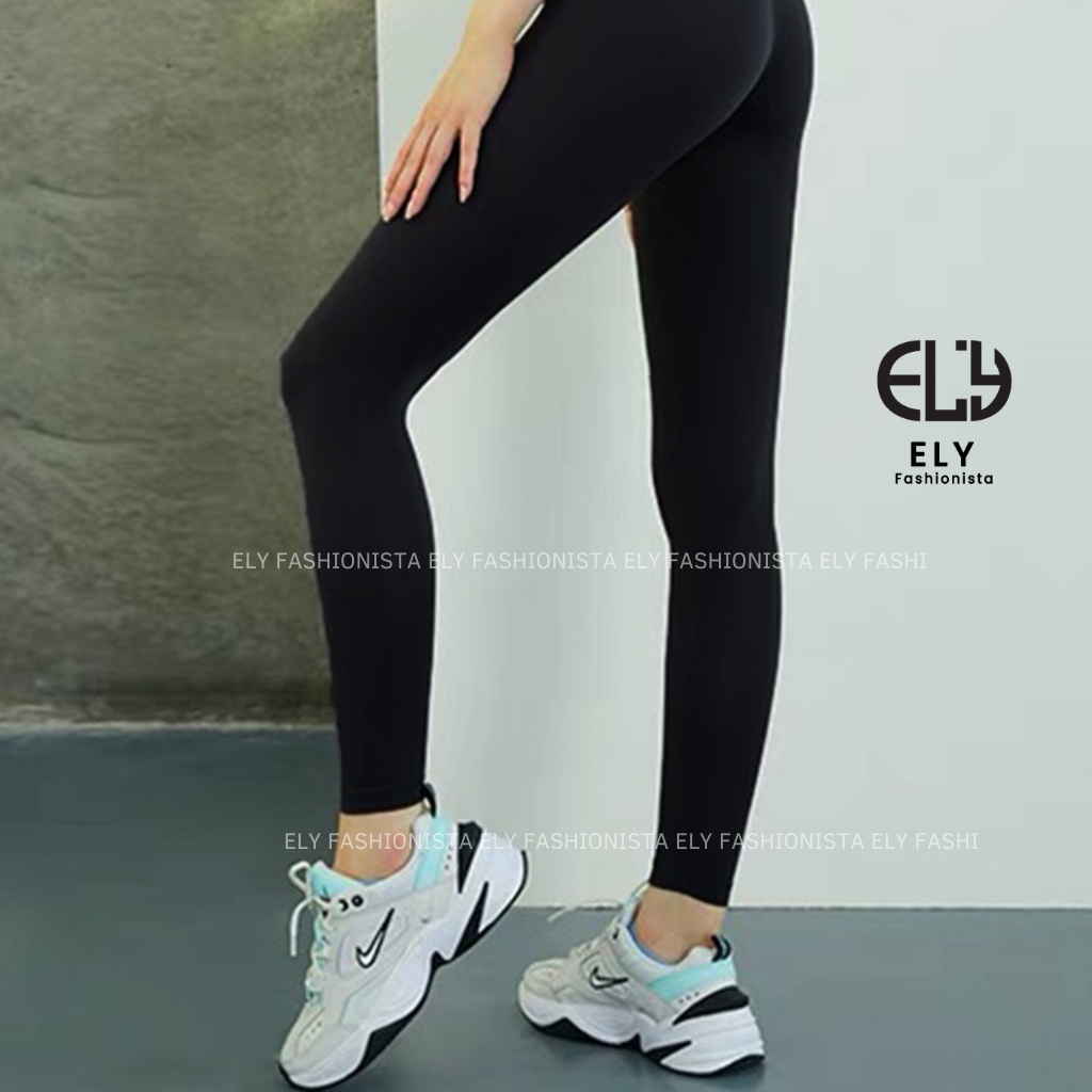 Quần legging nữ dài nâng mông lưng cạp cao giữ nhiệt leggin thun ôm bó vải dày đanh vải ELY239