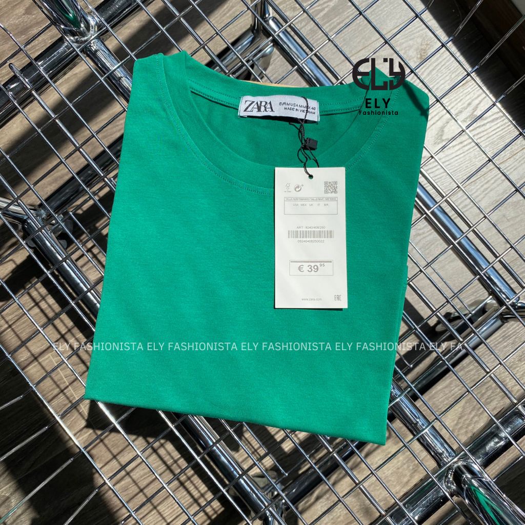 Áo thun nữ cộc tay cánh rơi kiểu phông  form rộng vải cotton đẹp màu trắng đen xanh nâu phong cách năng động ELY240.