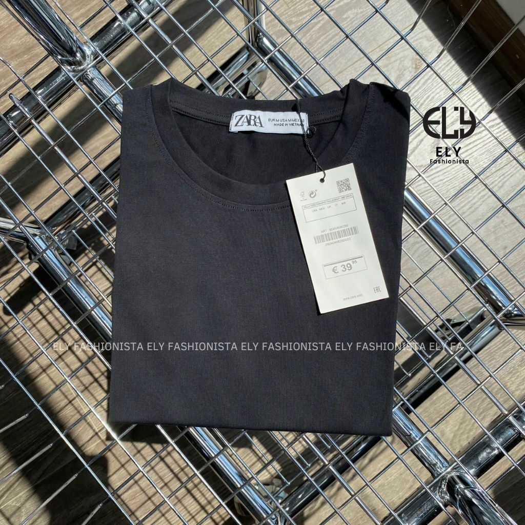 Áo thun nữ cộc tay cánh rơi kiểu phông  form rộng vải cotton đẹp màu trắng đen xanh nâu phong cách năng động ELY240.
