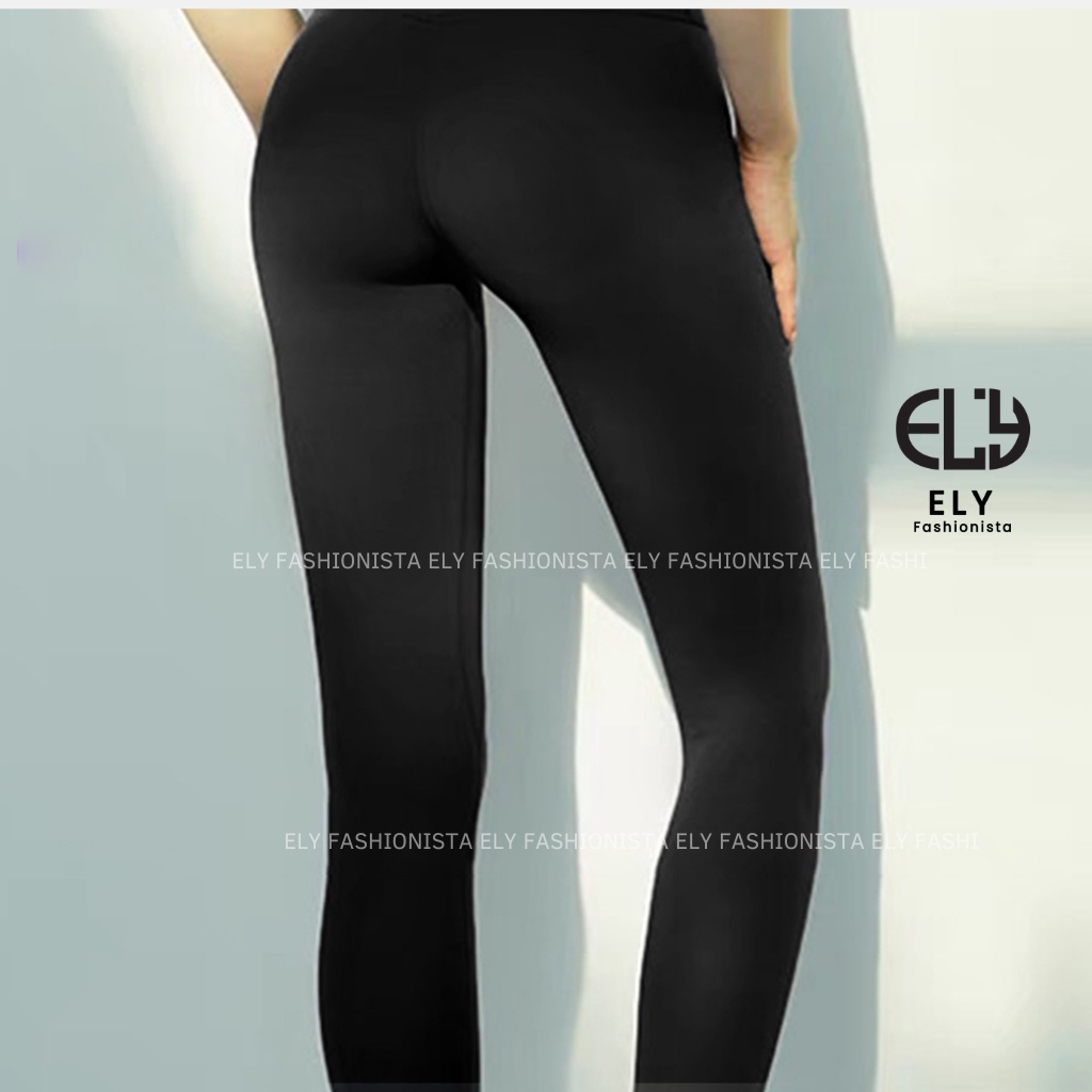 Quần legging nữ dài nâng mông lưng cạp cao giữ nhiệt leggin thun ôm bó vải dày đanh vải ELY239