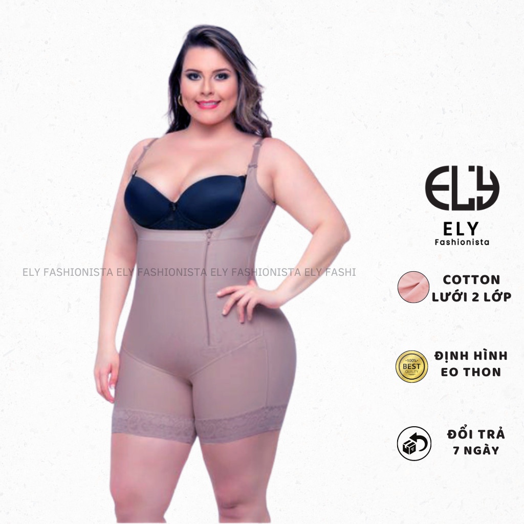 Quần định hình gen bụng toàn thân nâng mông chảy xệ giảm eo latex hàng đẹp ELY300