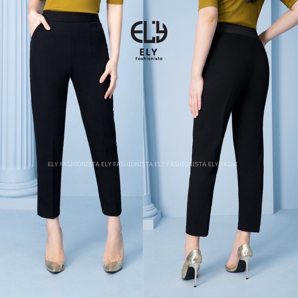 Quần tây nữ lưng cao Ely fashion kiểu baggy nữ công sở đi học thời trang dễ phối đồ đẹp ELY228