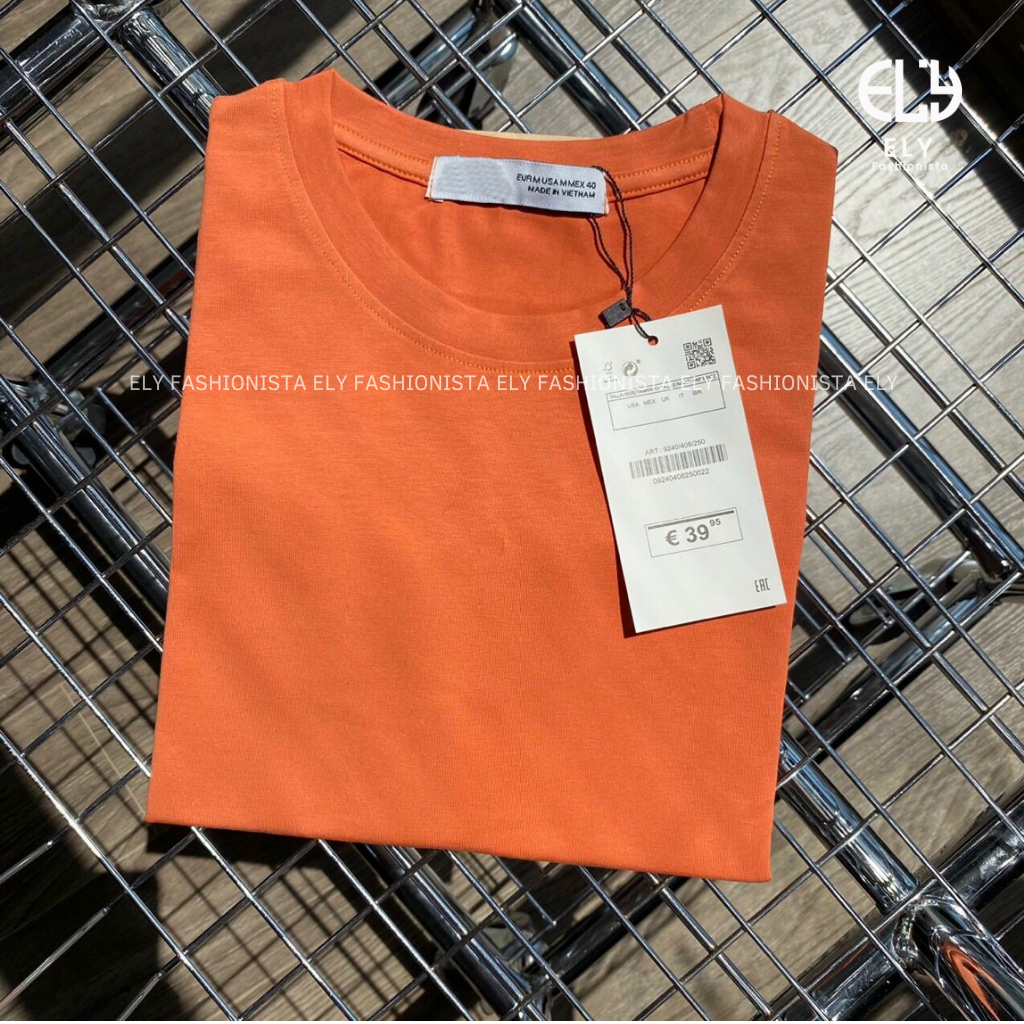Áo croptop nữ tay ngắn cổ tròn form rộng Ely Fashion kiểu thun suông màu trắng đen hàn quốc trẻ trung ELY214