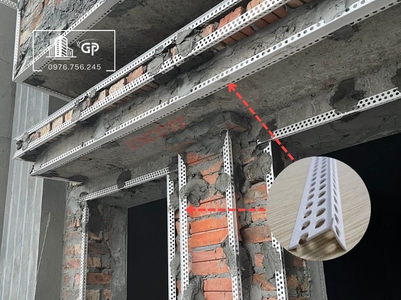 Nẹp nhựa trát góc TG10V